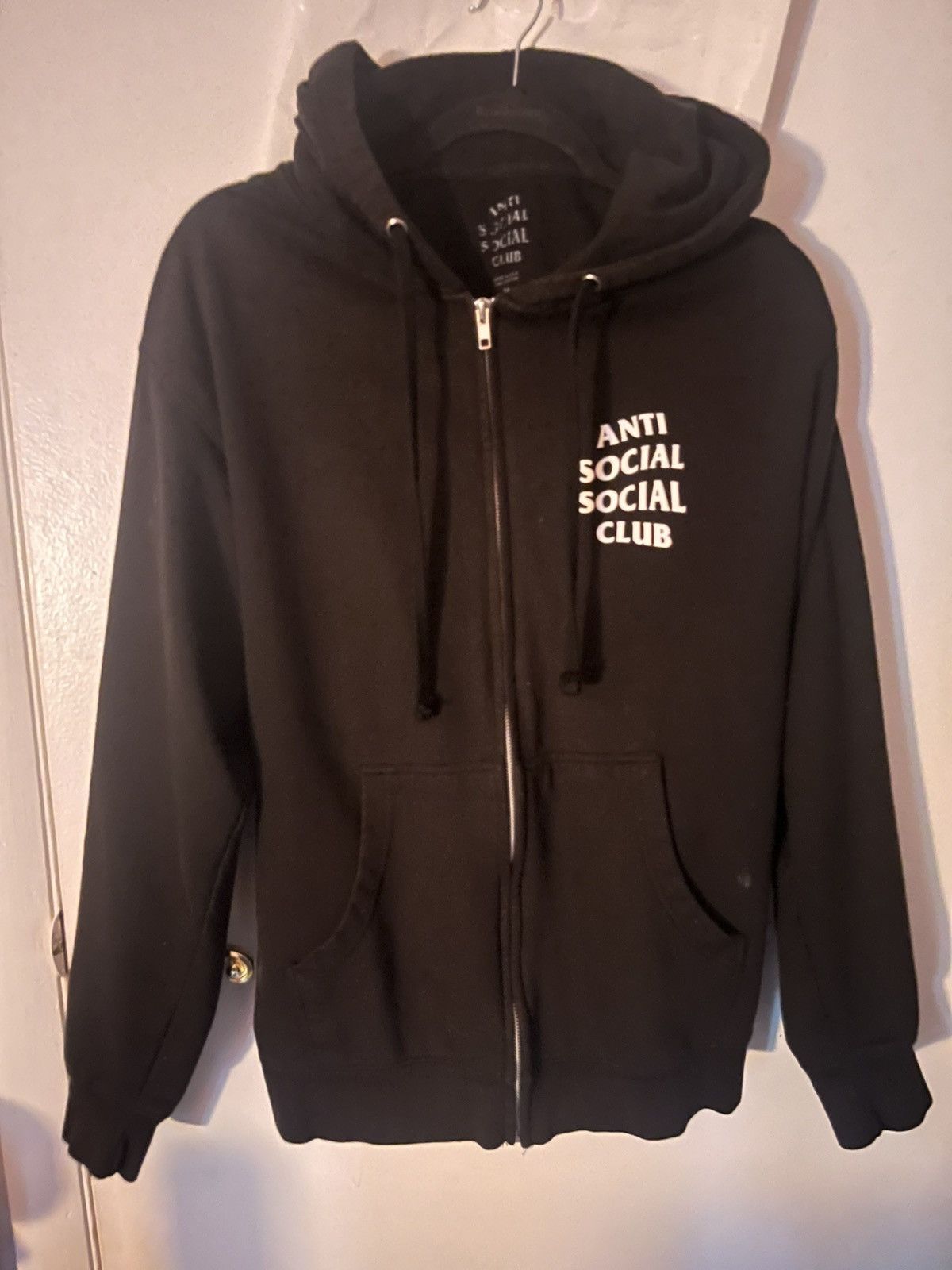 Anti Social Social Club Anti Social Social Club Black Zip Up Hoodie Size US M / EU 48-50 / 2 - 1 Thumbnail