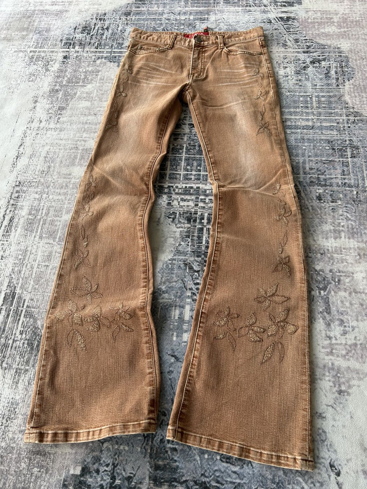 If Six Was Nine Flared Flawer Cox Jeans Size US 28 / EU 44 - 1 Thumbnail