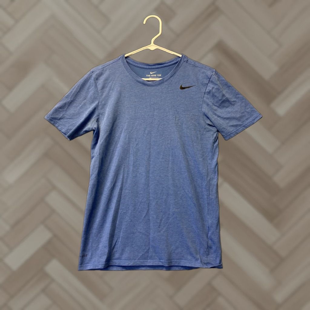 Nike Nike Men's T-Shirt Short Sleeve Swoosh Logo Blue Small Regular Cotton Crew Neck Logo Nike Brand Men Slim? Hmm. Size US S / EU 44-46 / 1 - 1 Thumbnail