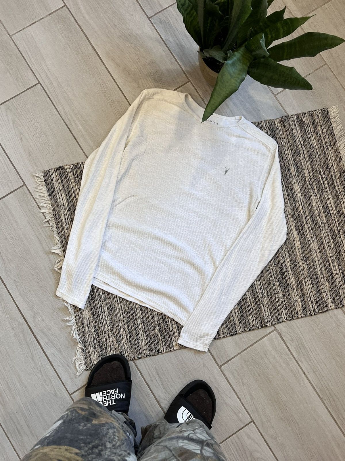 Allsaints Vintage AllSaints Longsleeve Tshirt white luxury avantgarde Size US XS / EU 42 / 0 - 1 Thumbnail