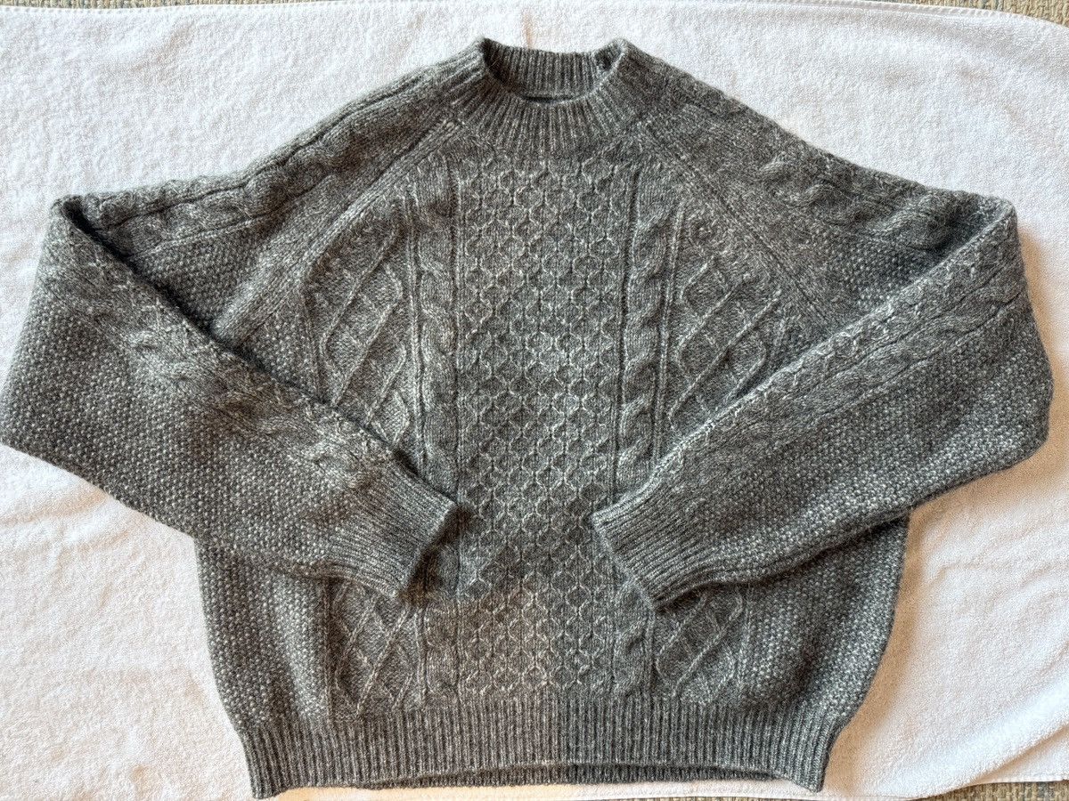 Other Nili Lotan Cable Knit Alpaca Wool Sweater Grey S - NOT WORN Size US S / EU 44-46 / 1 - 1 Thumbnail