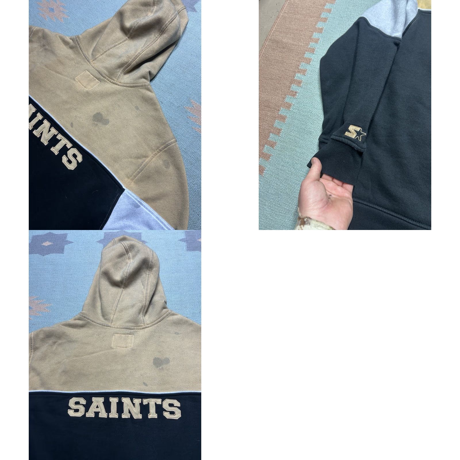 Starter Starter full zip hoodie sweatshirt New Orleans Saints football NFL men’s 3XL Size US XXL / EU 58 / 5 - 8 Thumbnail
