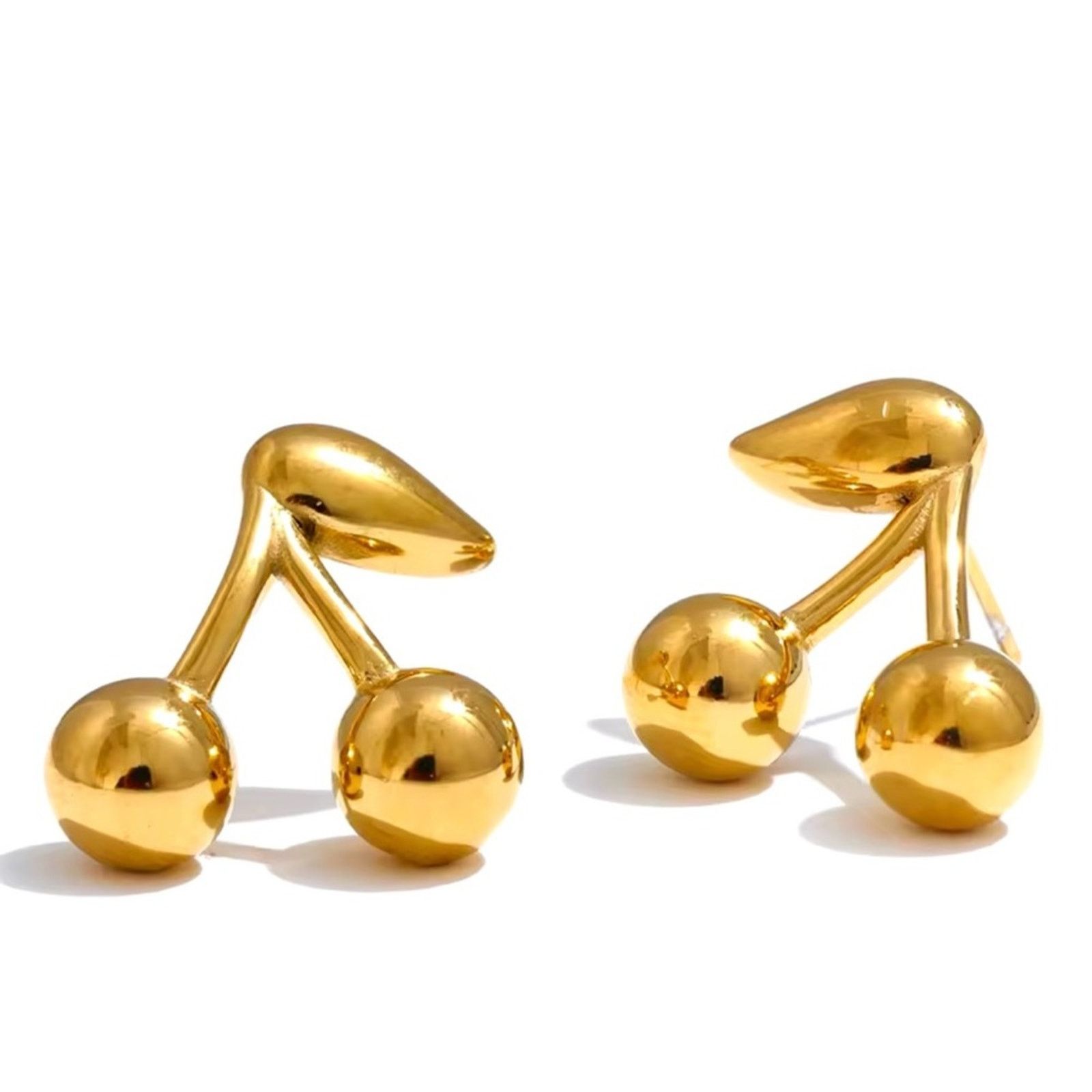 Other 18k Gold Plated Cute Cherry Earrings Size ONE SIZE - 1 Thumbnail
