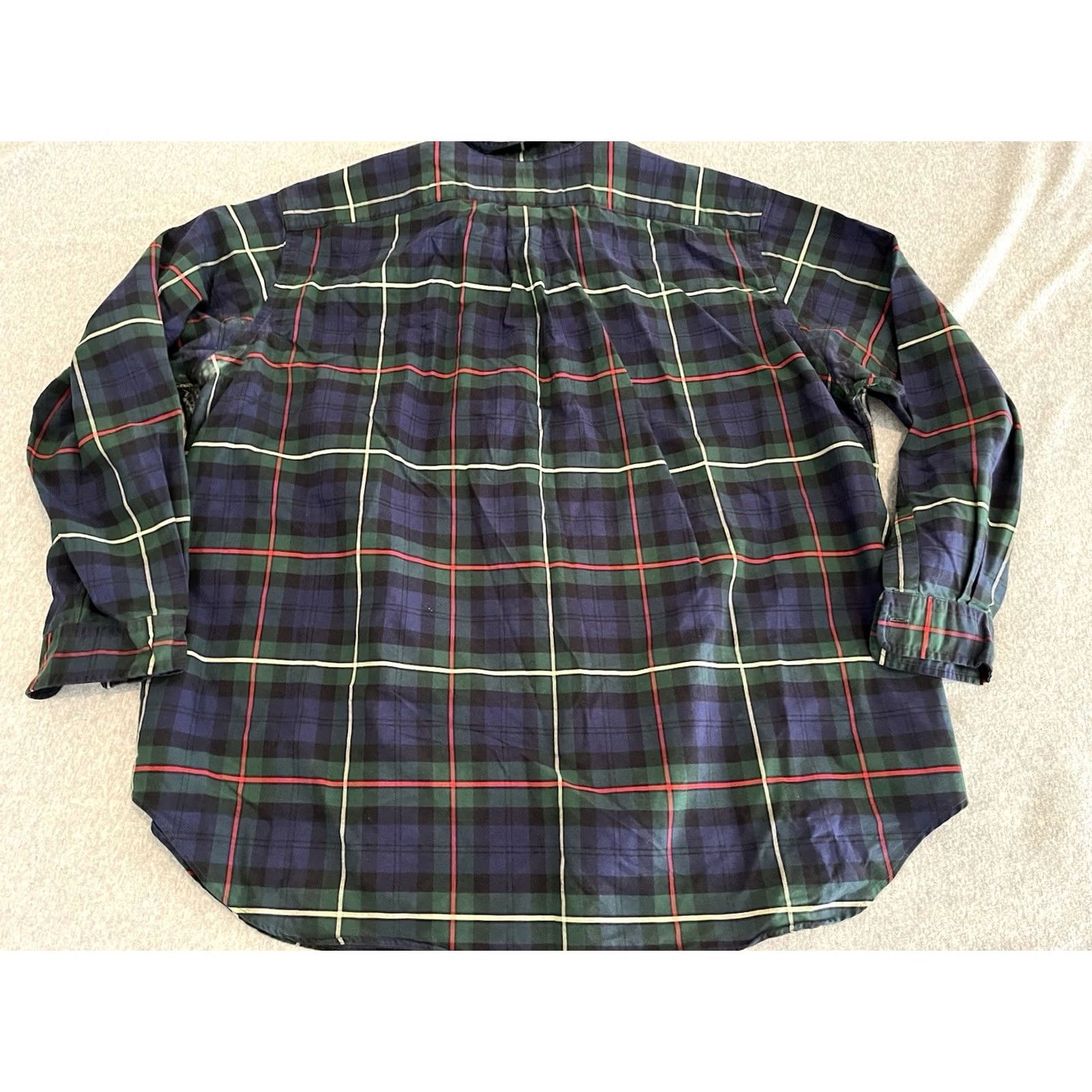 Ralph Lauren Ralph Lauren Button-Up Shirt Long Sleeve Plaid Multicolor 2XB Mens Big & Tall Green Blue Shirt Women? Size US XXL / EU 58 / 5 - 5 Thumbnail