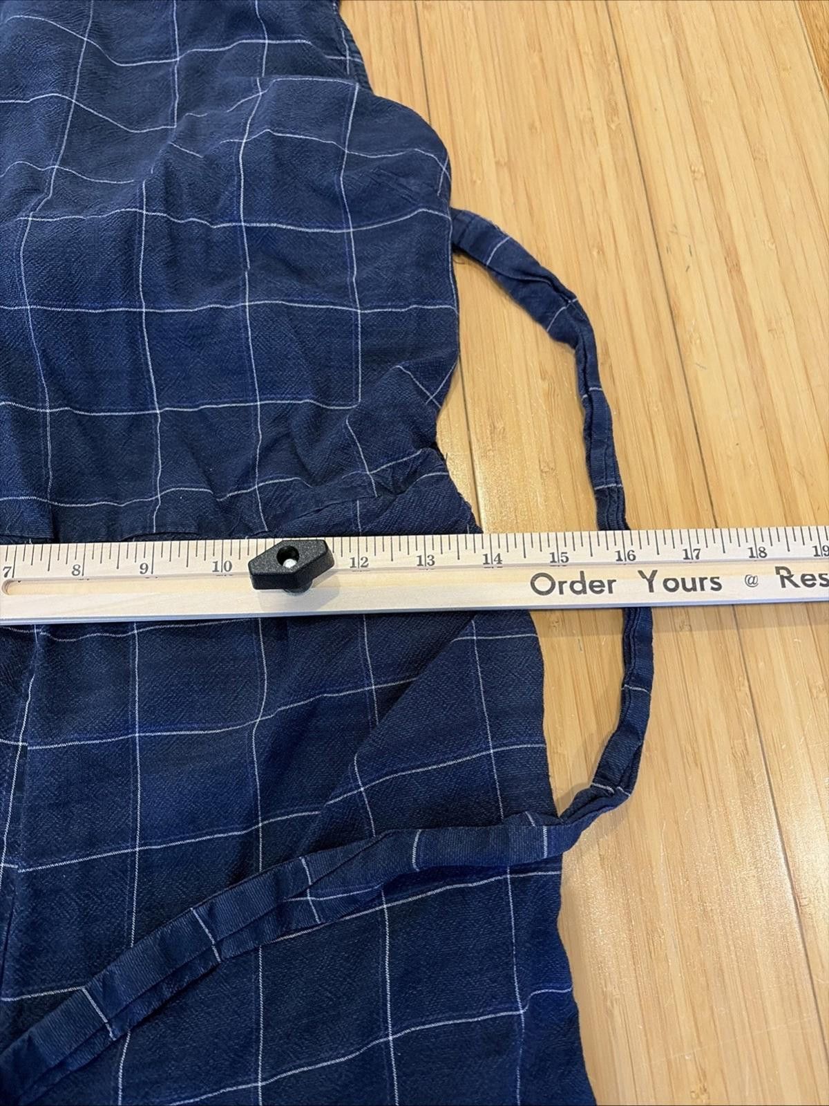 Marine Layer MARINE LAYER Windowpane Blue Jumpsuit Women's Medium Stretch Size 32" / US 10 / IT 46 - 4 Thumbnail