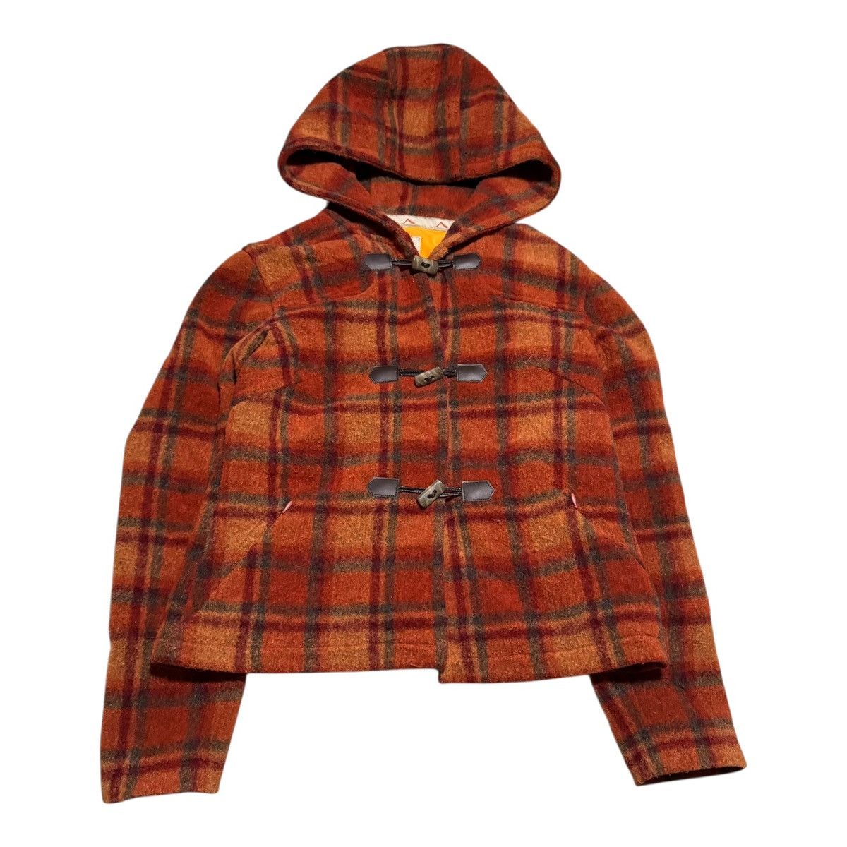 Other Tsunami Plaid Loop Button Hooded Jacket Women's Small Petite Size S / US 4 / IT 40 - 1 Thumbnail