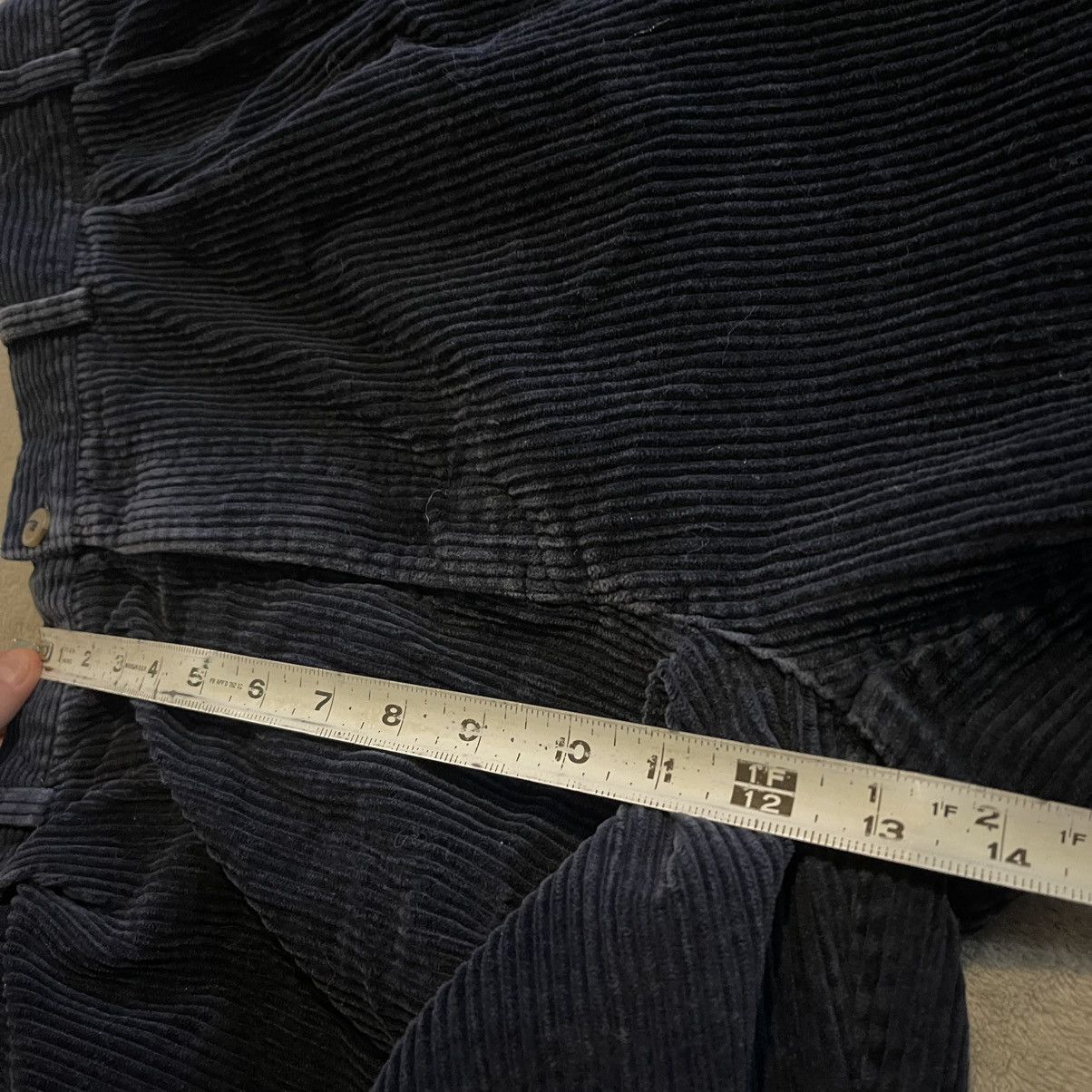 Hunt Club Vintage 90s Hunt Club Mens 44x32 Corduroy Pants Navy Blue Size US 40 / EU 56 - 7 Thumbnail