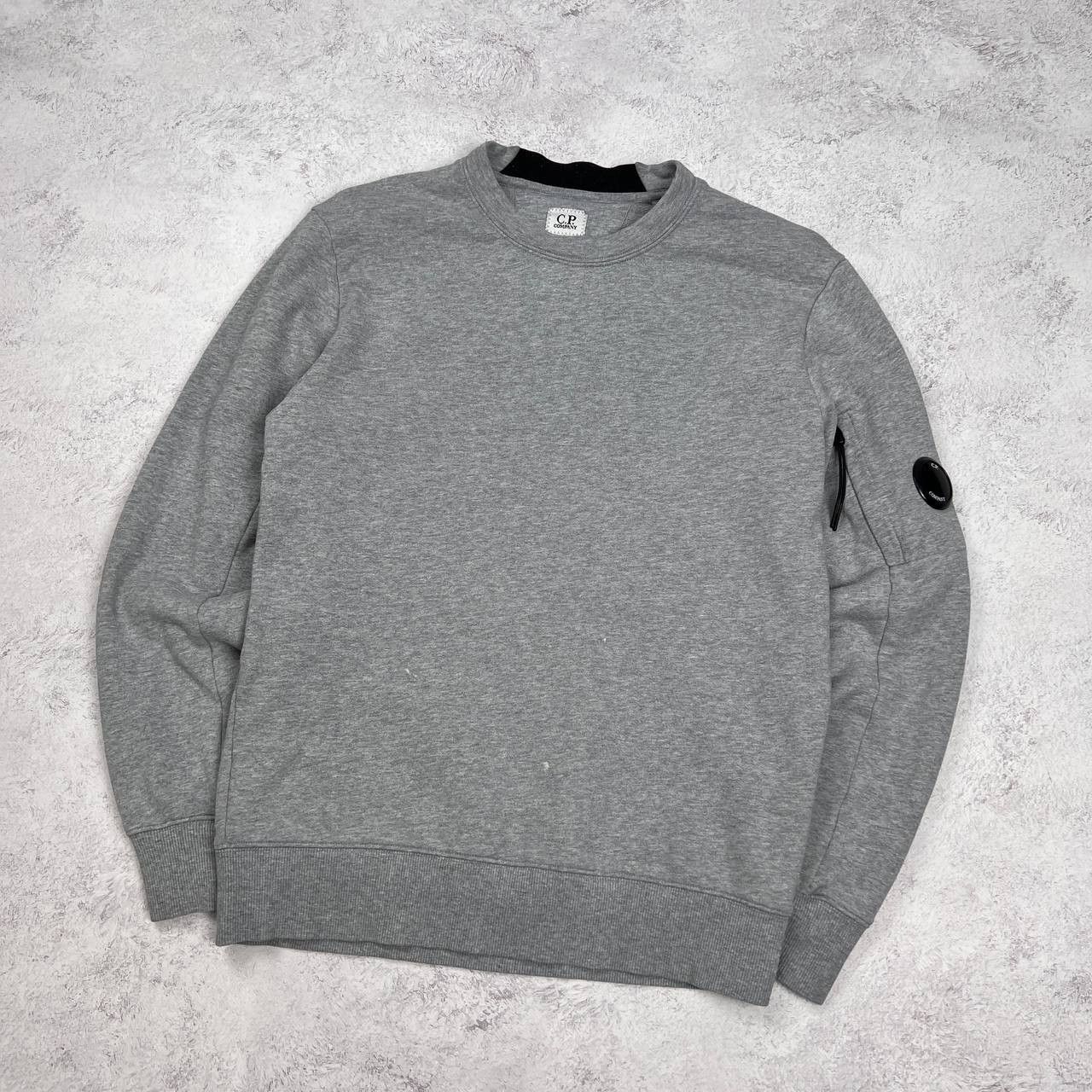 C.P. Company C.P. Company Grey Crew Neck Sweatshirt Arm Lens Logo Detail Size US S / EU 44-46 / 1 - 3 Thumbnail