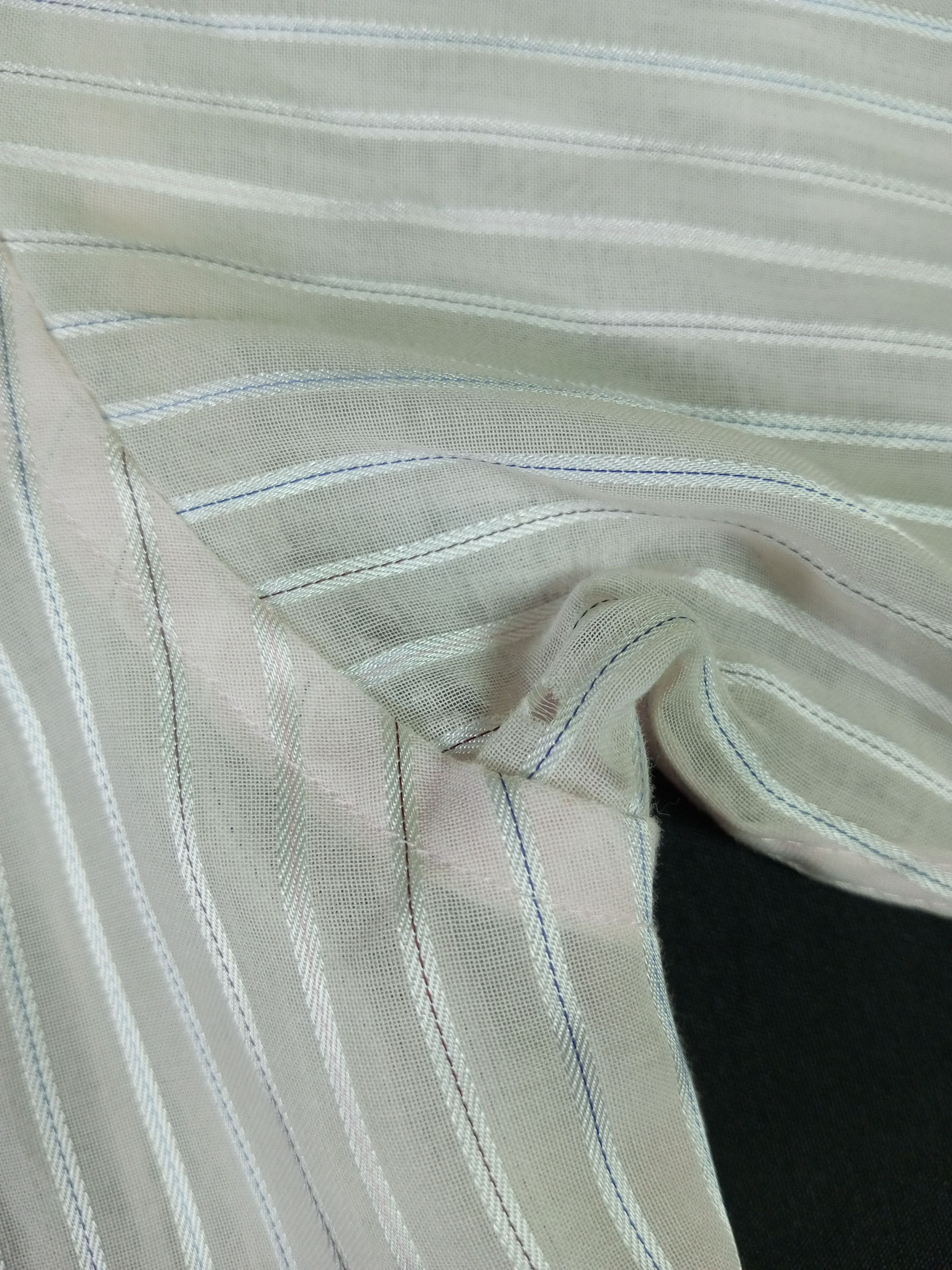 Balenciaga 90s Vintage Balenciaga Pink Stripe Shirt Rare Luxury Size US L / EU 52-54 / 3 - 13 Thumbnail