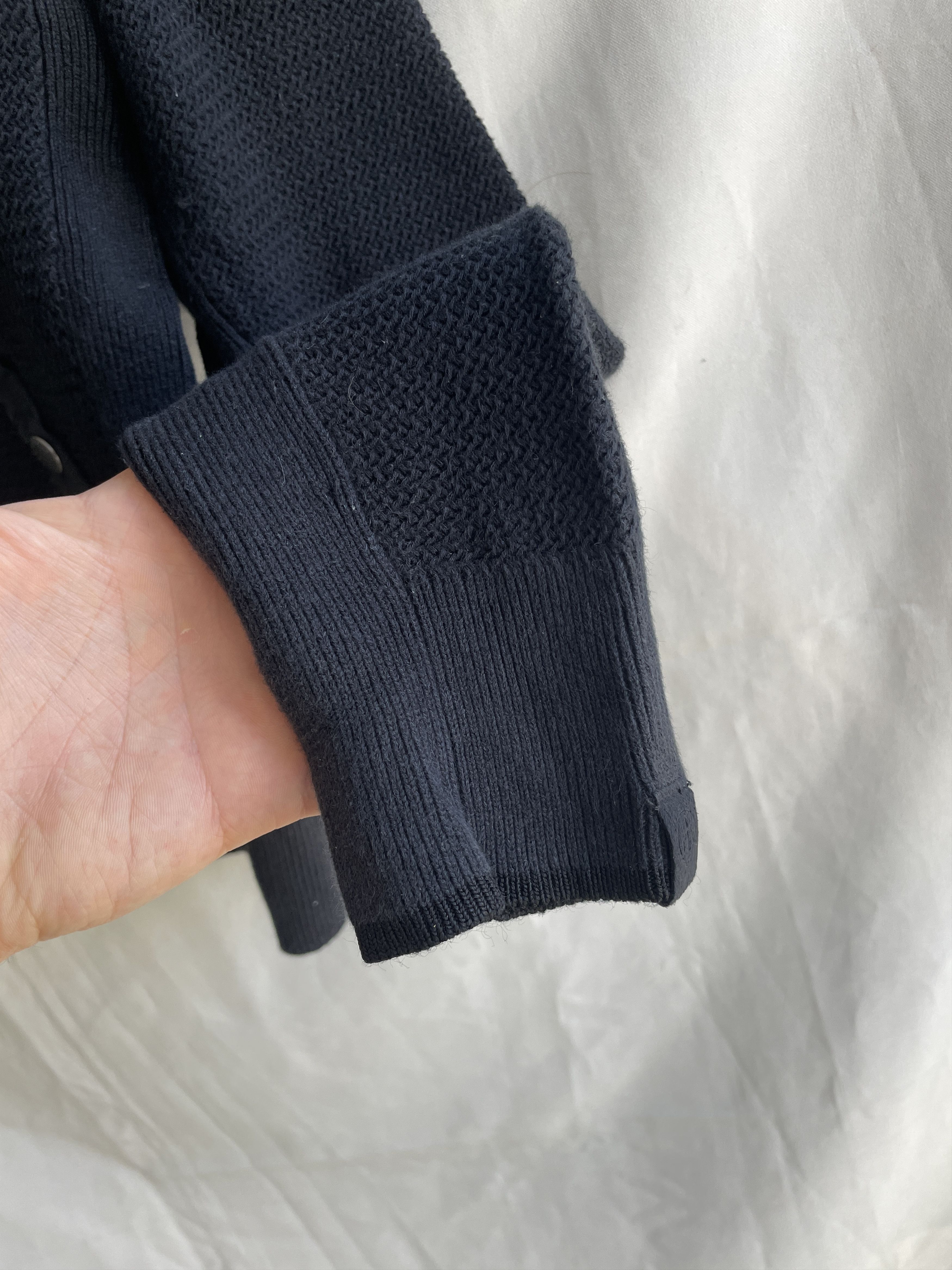 Rag & Bone Rag & Bone Cotton Hemp Zip Up Dark Navy Bomber Cardigan Size US S / EU 44-46 / 1 - 10 Thumbnail