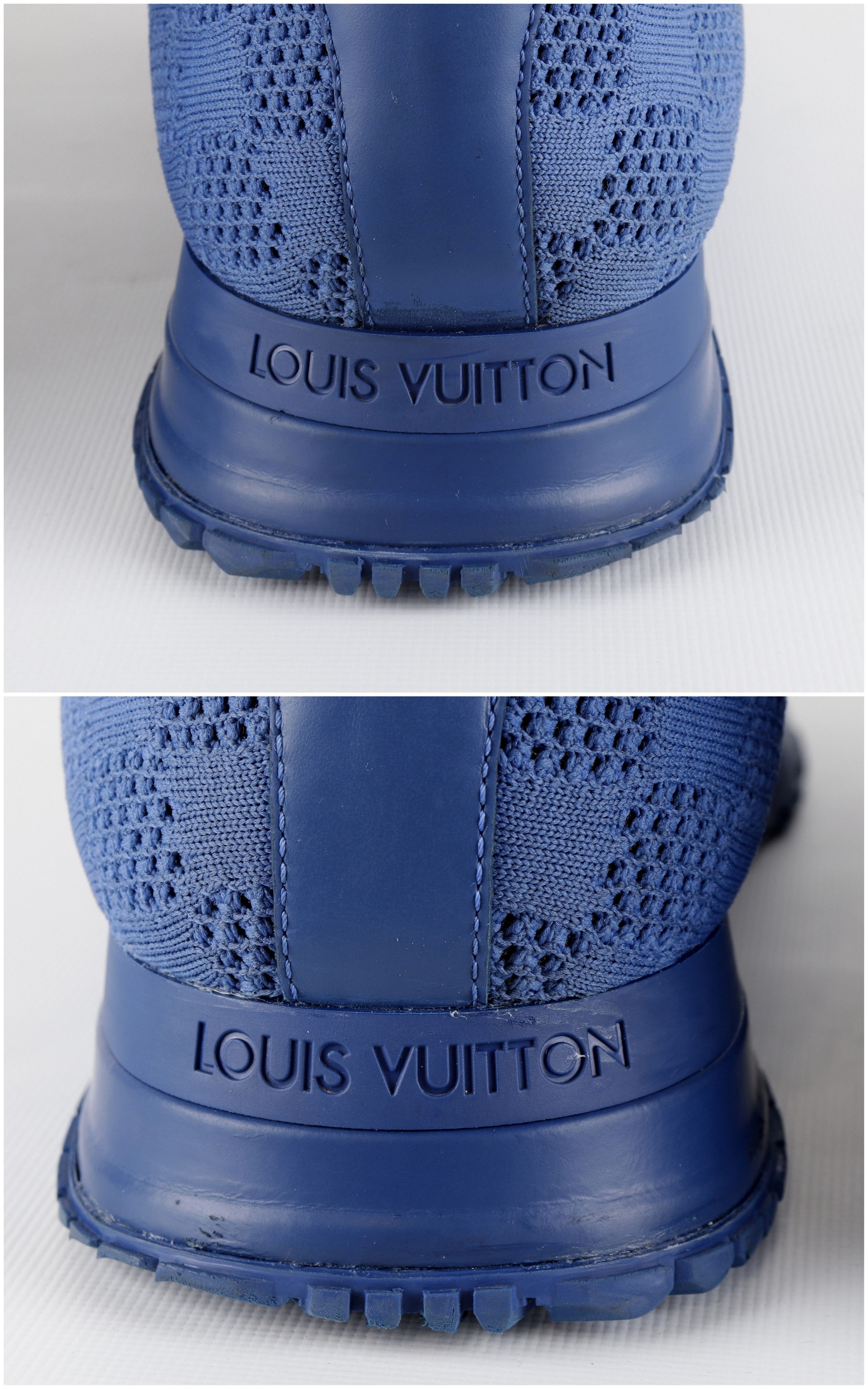 Louis Vuitton Louis Vuitton Run Away Damier Blue Mesh Sneakers Size US 10 / EU 43 - 7 Thumbnail