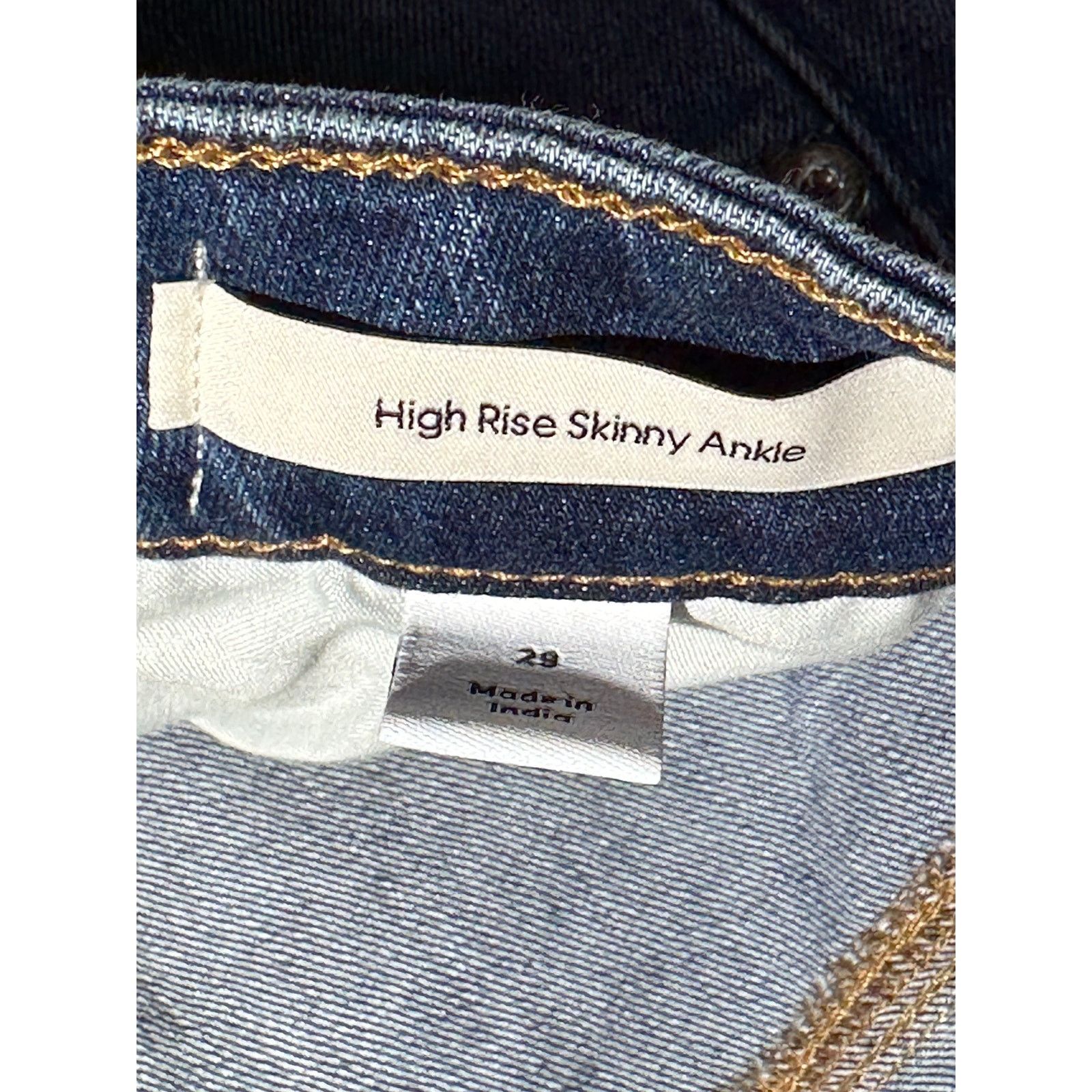 Calvin Klein NavyBlue Calvin Klein Jeans NWT Size29 HighRise skinny Ankle Size 29" - 5 Thumbnail