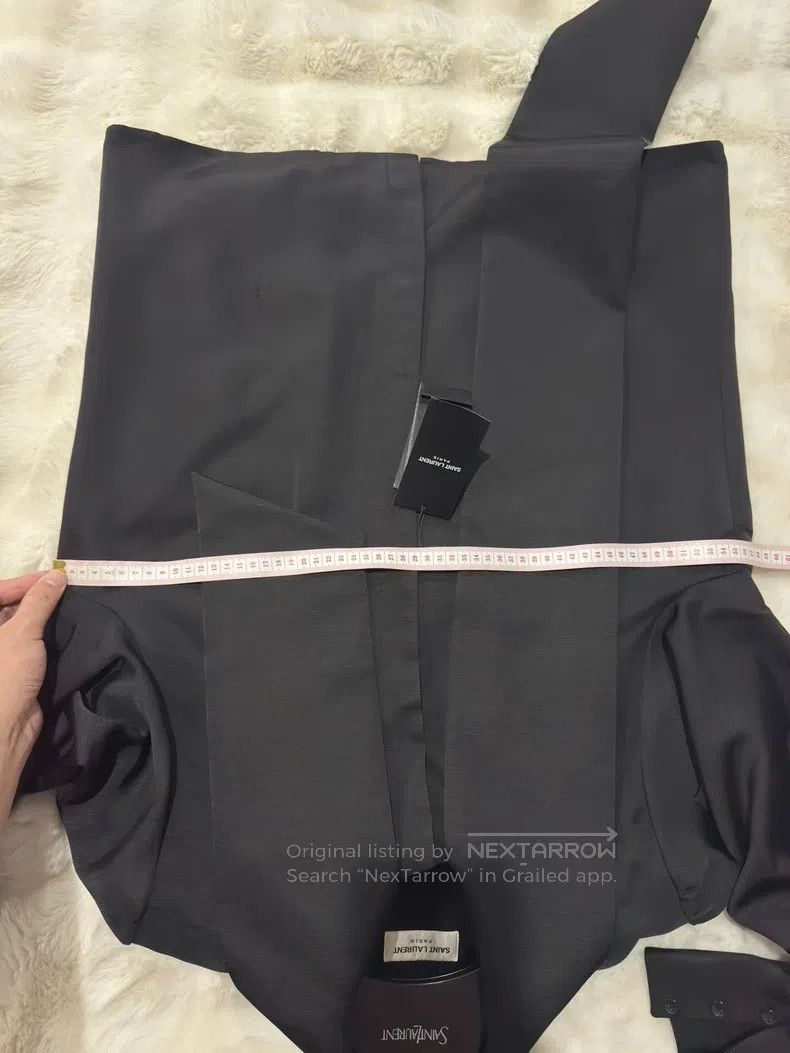 Saint Laurent Paris Saint Laurent Paris size 39 Large Bow Collar Shirt Size US M / EU 48-50 / 2 - 6 Thumbnail