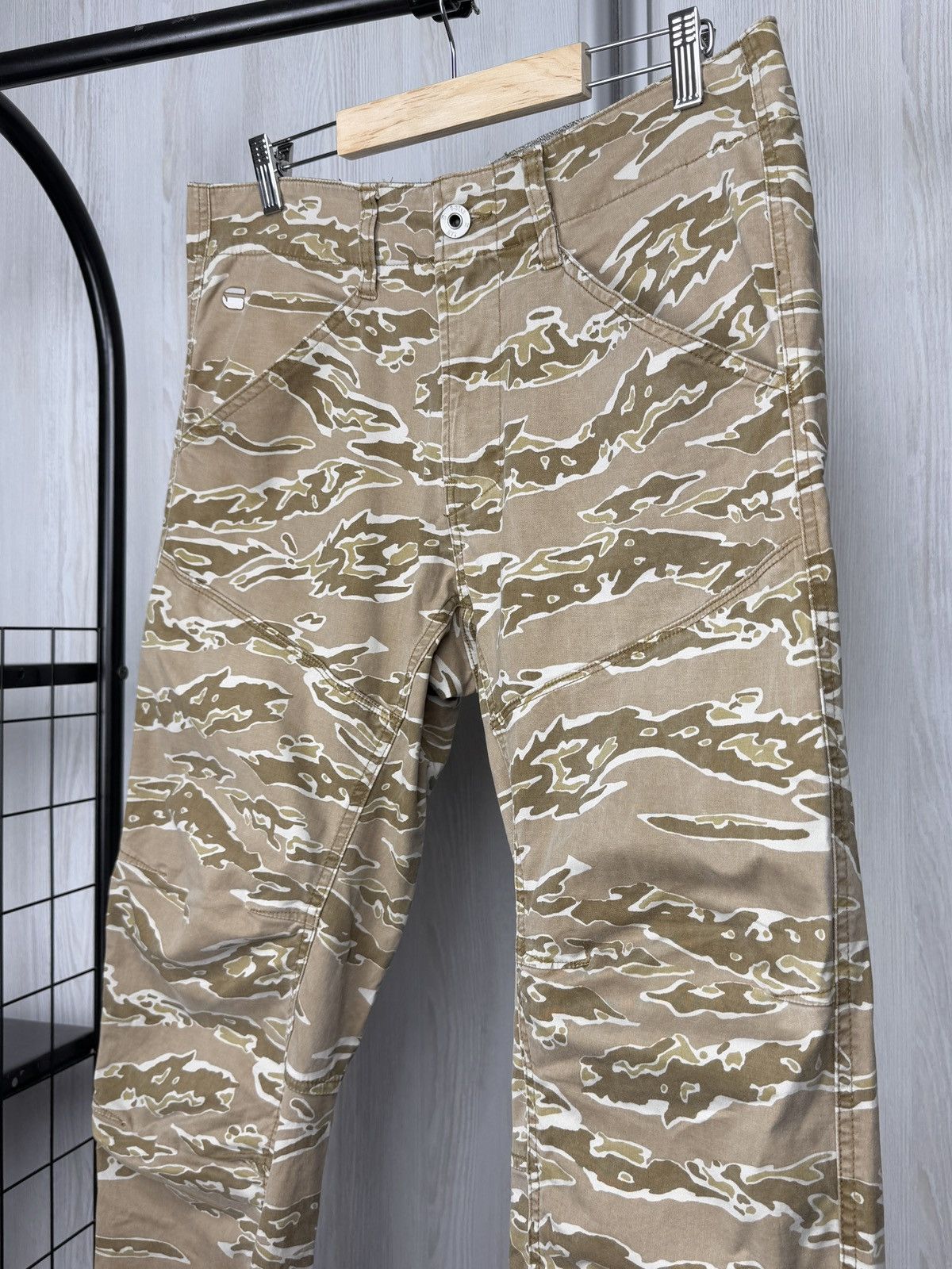 G-Star G-Star Raw Rovic Qane Camo DC 3D Tapered Desert Sand Pants Size US 33 - 6 Thumbnail