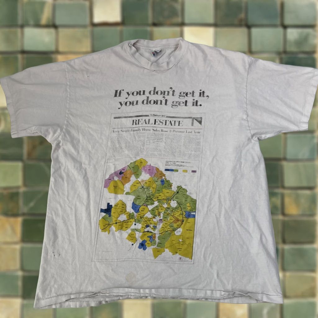 Hanes VINTAGE Hanes Beefy-T Shirt Men XL White Washington Post If You Don’t Get It Mens Shirt White XL Vintage Size US XL / EU 56 / 4 - 1 Thumbnail