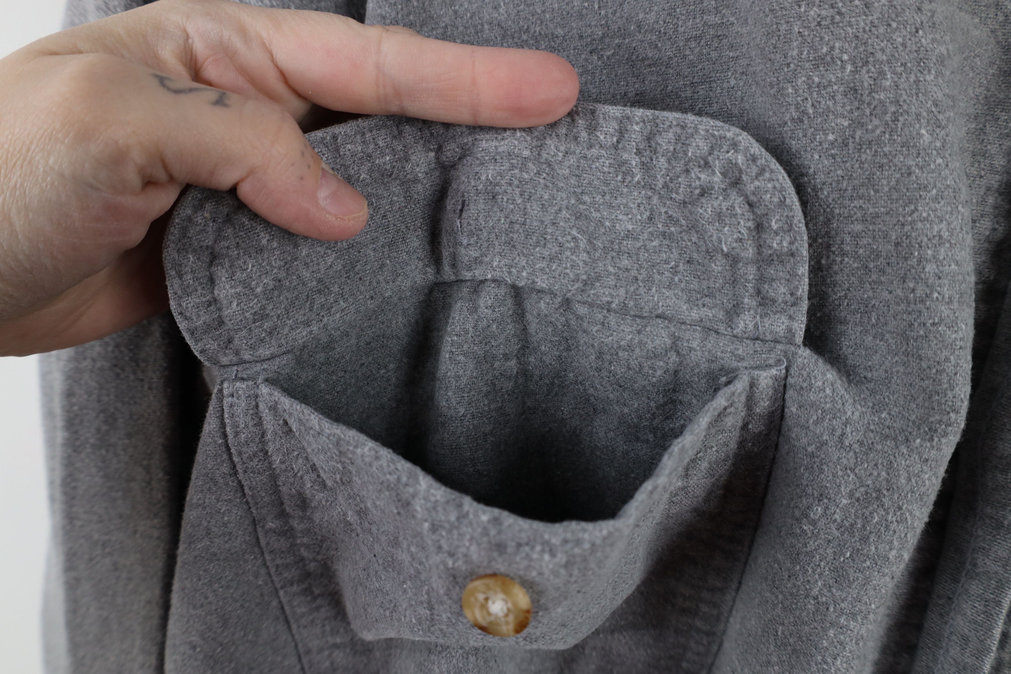 FiveBrother × Vintage Vintage 90s Five Brother Chamois Cloth Button Shirt Size US L / EU 52-54 / 3 - 5 Thumbnail