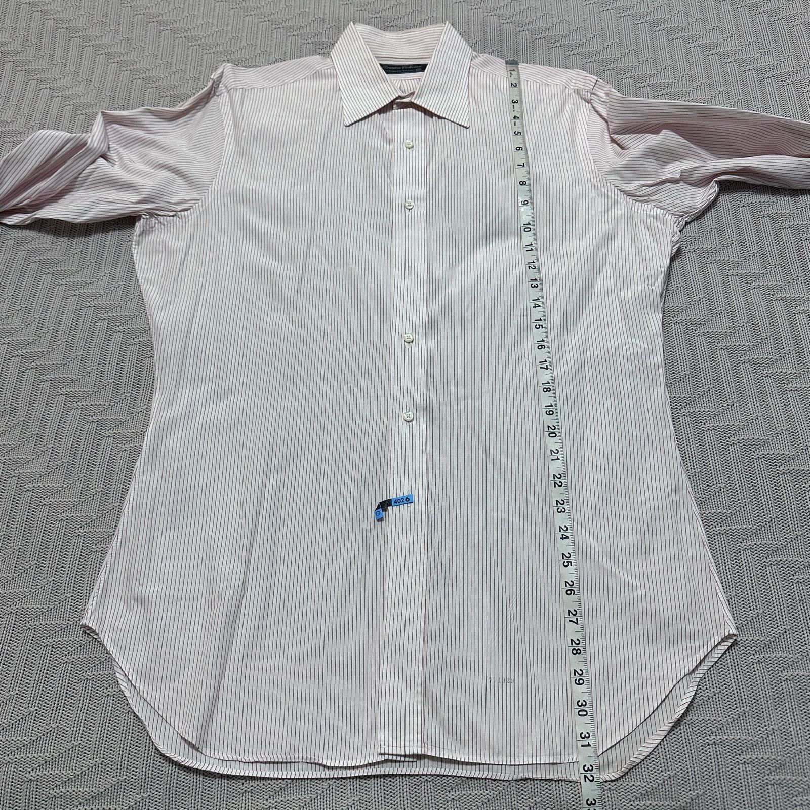 Tom James Tom James red pinstripe custom made button down size L Size US L / EU 52-54 / 3 - 9 Thumbnail