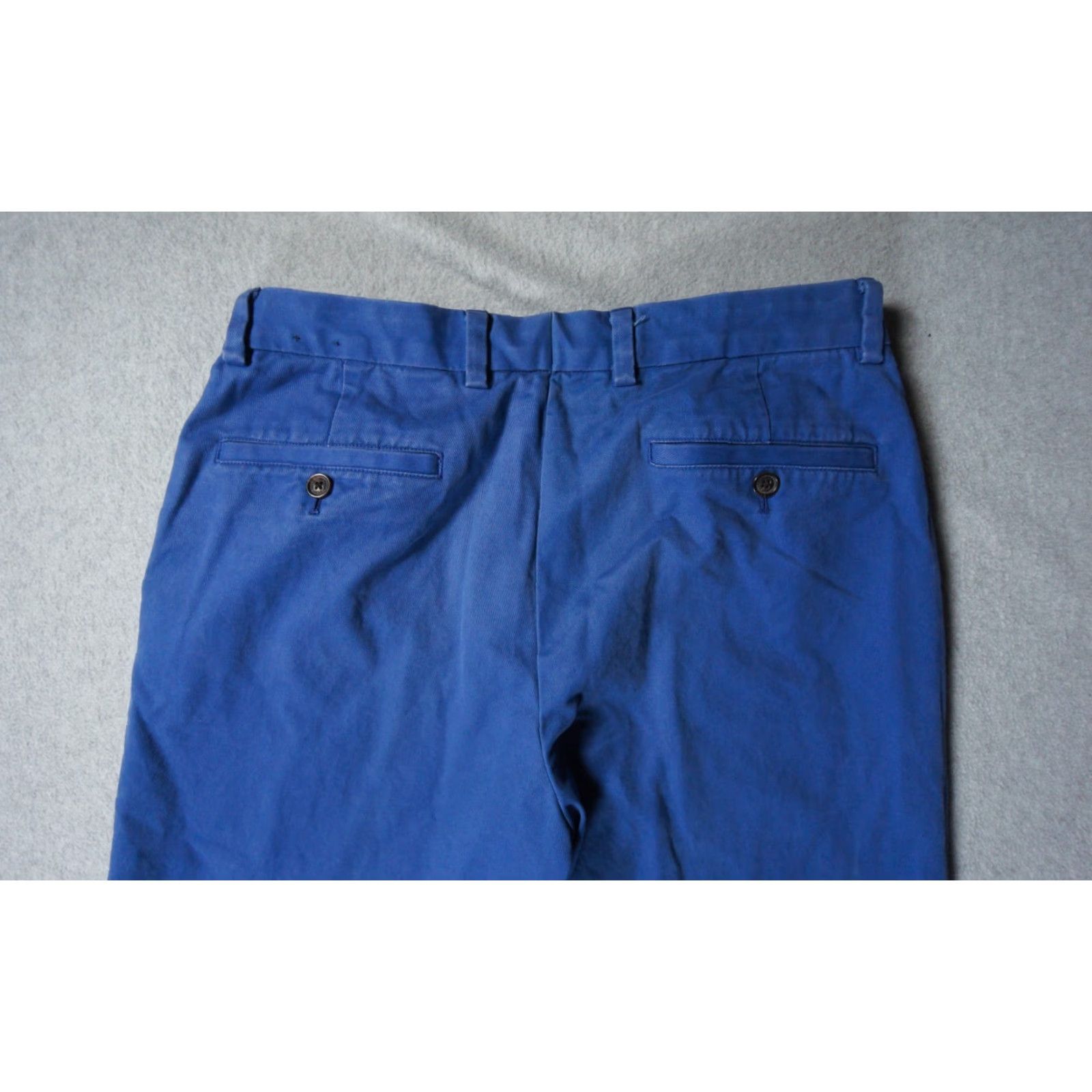 Brooks Brothers VINTAGE: No is not vintage, so skip. Brooks Brothers Pants Mens 32x28 Blue Chino Trousers Flat Front Preppy Adult Size US 32 / EU 48 - 6 Thumbnail