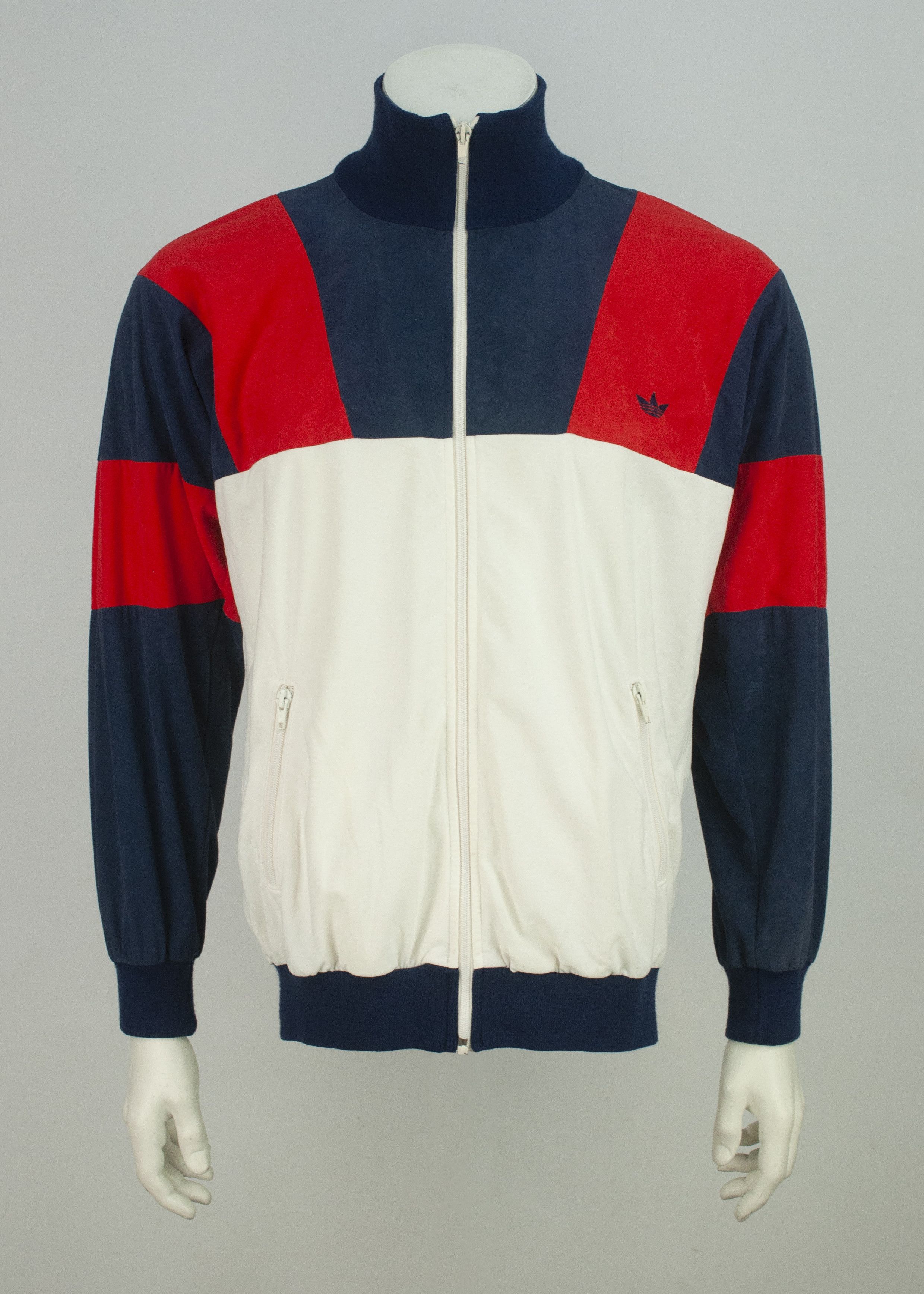 image of 80's Adidas Atp Track Top Keyrolan Trefoil Arnel Triacetate, Men's (Size Medium)