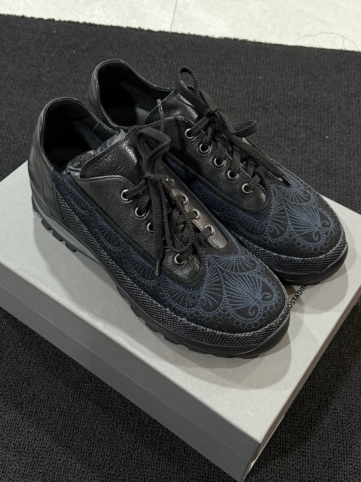Kiko Kostadinov Chalice Nero Lace Up Sneaker