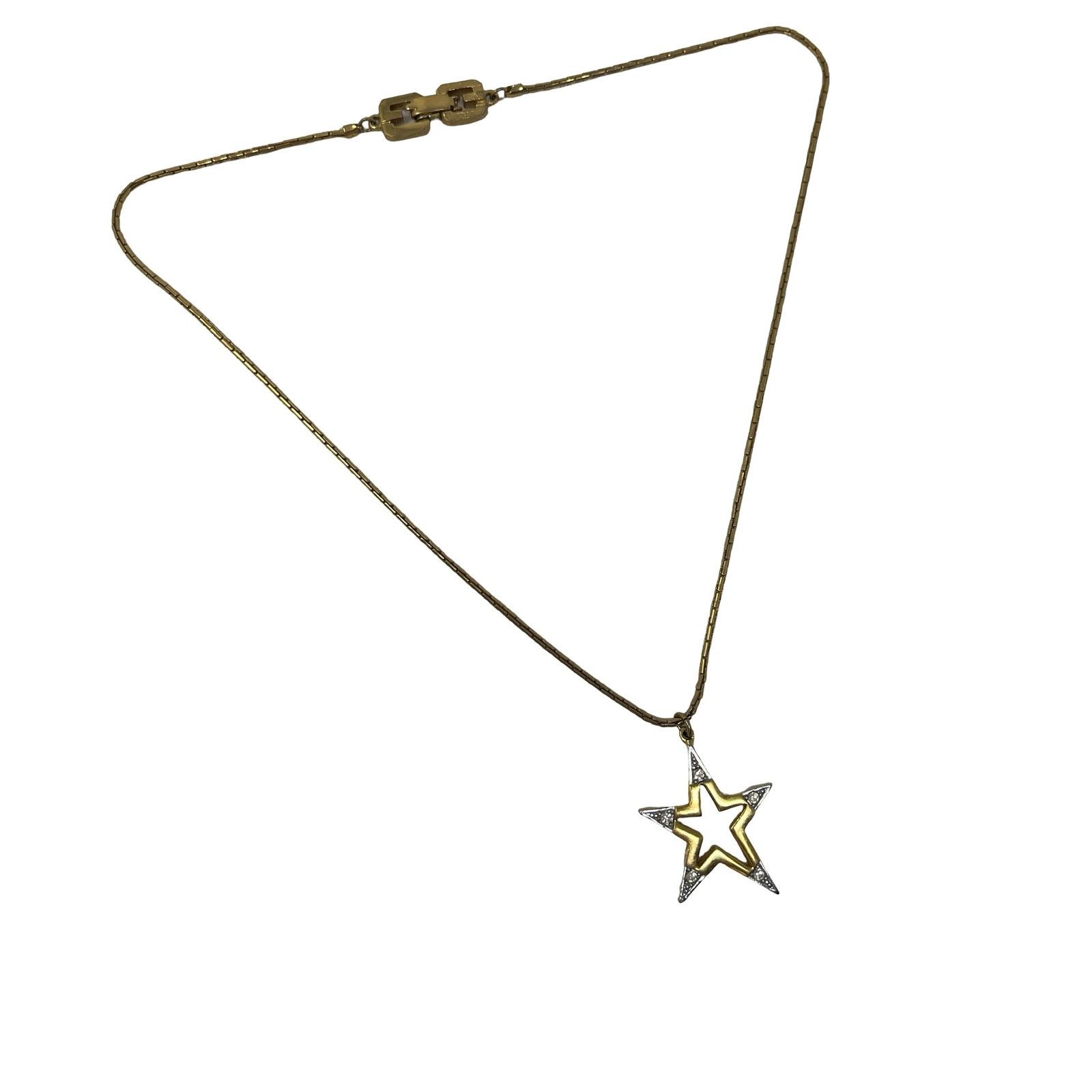 Givenchy VNTG Givenchy 1979 Gold Plated Vintage Star Pendant Necklace Size ONE SIZE - 1 Thumbnail