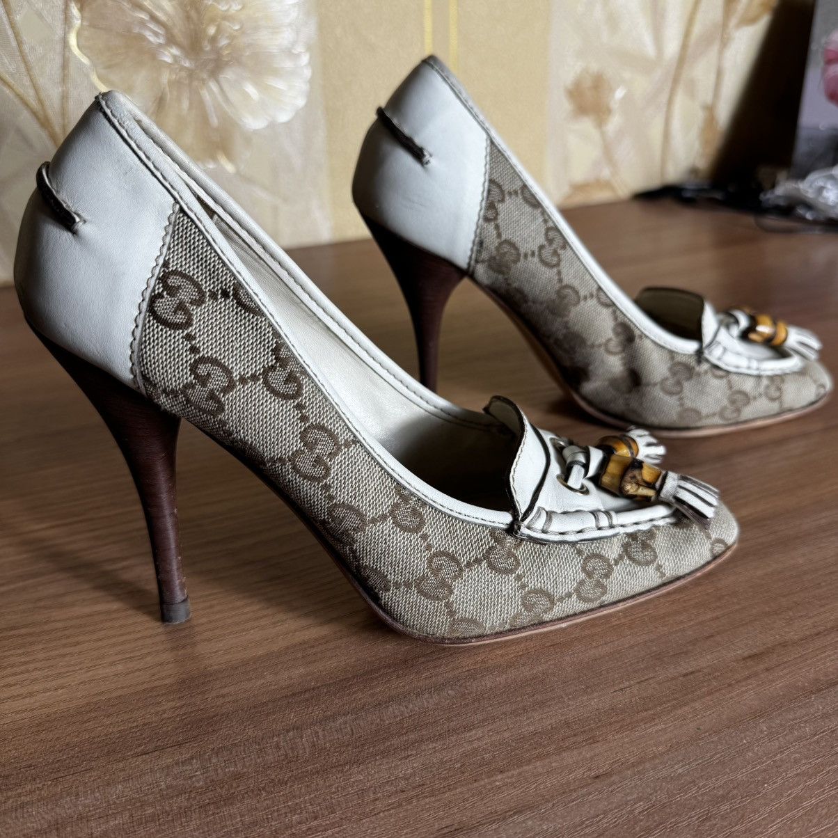 Gucci vintage 90s gucci heels bamboo collection Size US 7 / IT 37 - 4 Thumbnail