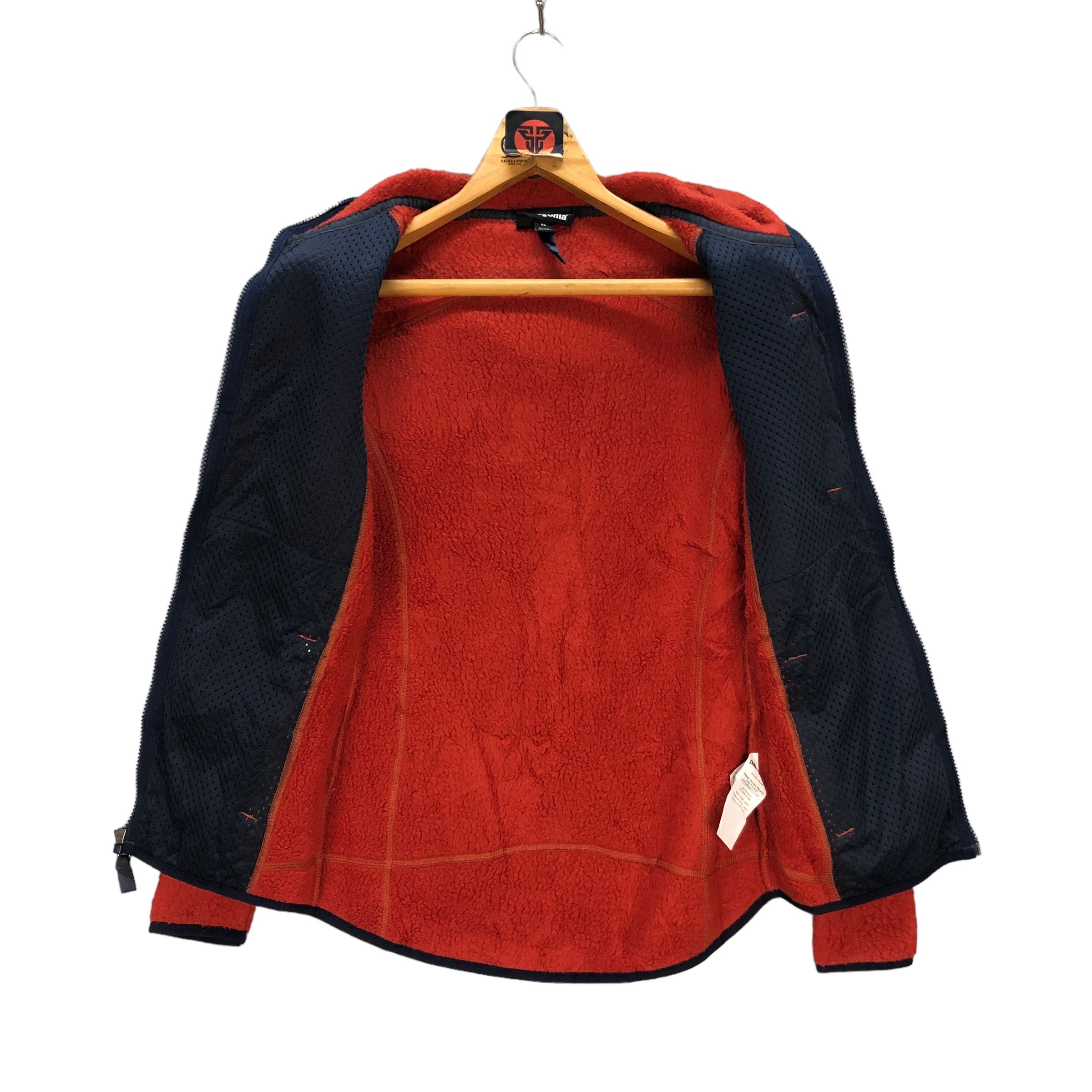 Patagonia PATAGONIA DEEP PILE ORANGE FLEECE HOODIE JACKET #7339-130 Size XS / US 0-2 / IT 36-38 - 7 Thumbnail