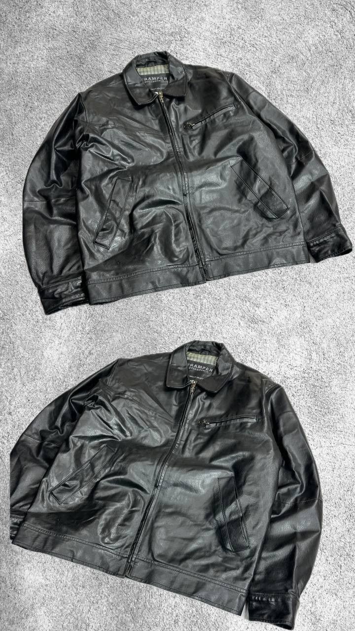JAPANESE HYSTERIC STYLE REAL LEATHER DESIGNER CARGO JACKET