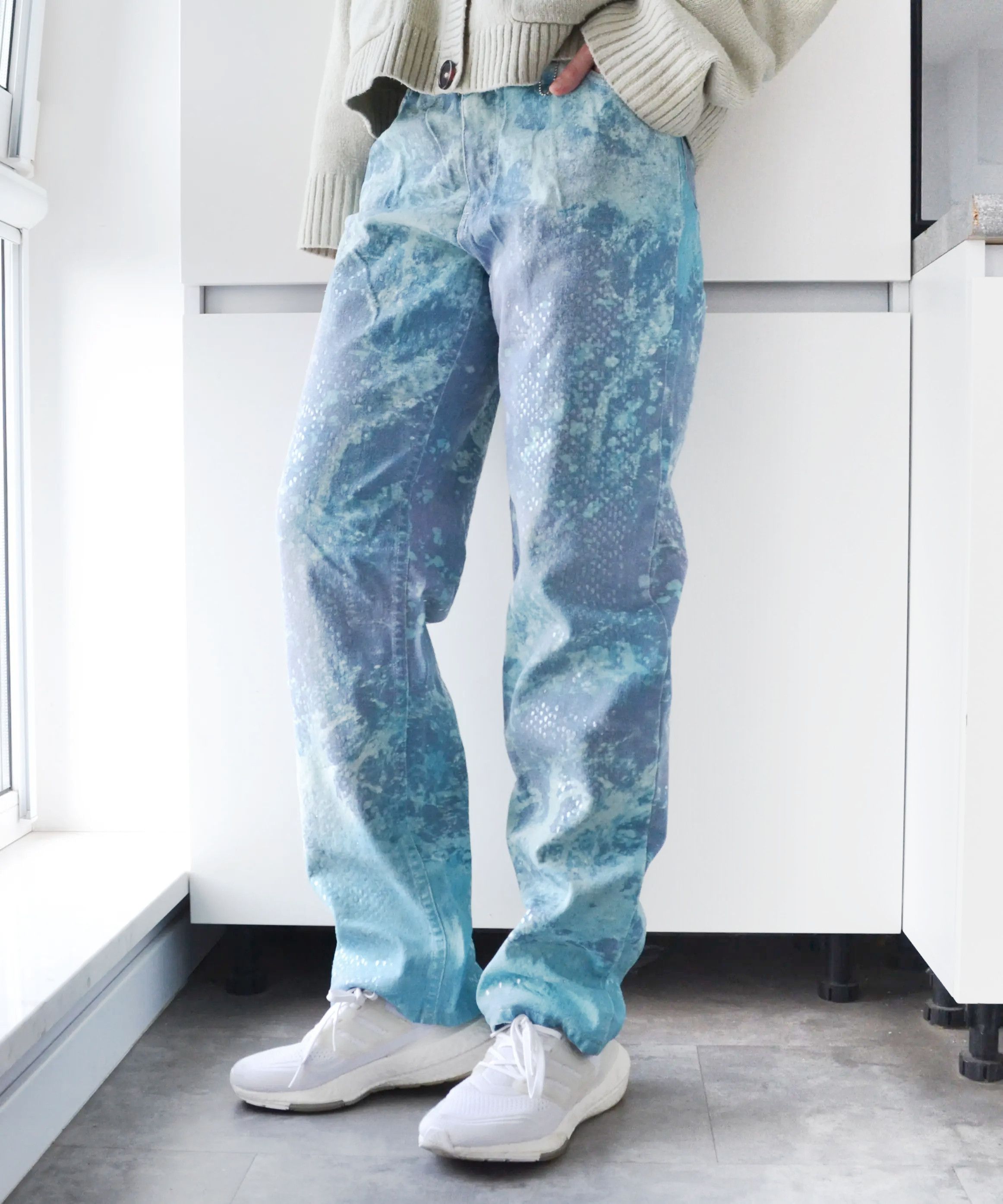 Roberto Cavalli Roberto Cavalli Jeans Pants Scale Blue Purple Vintage '99 Size US 32 / EU 48 - 2 Thumbnail