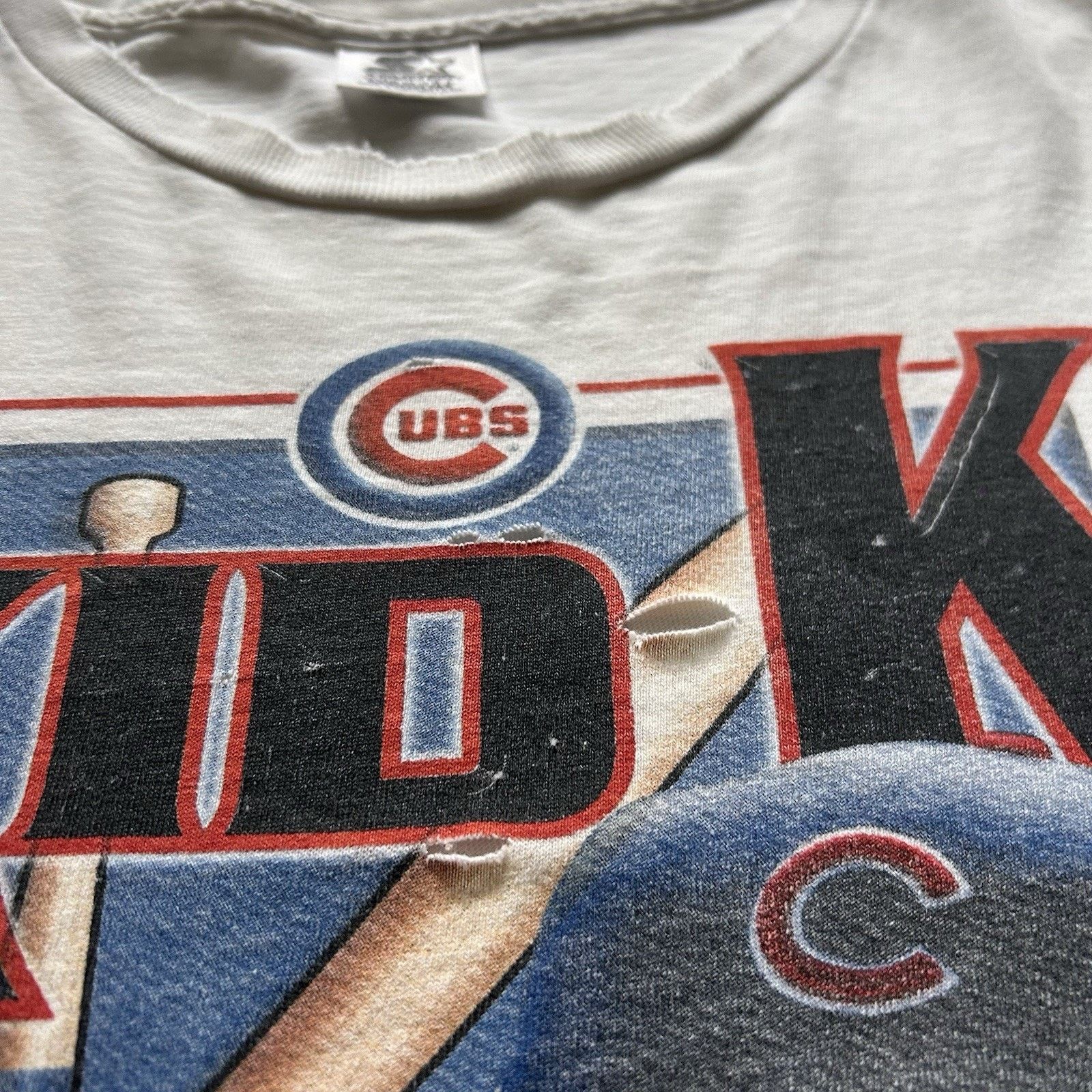 MLB Vintage 90s Starter Chicago Cubs Shirt Medium MLB Kerry Wood Size US M / EU 48-50 / 2 - 3 Thumbnail
