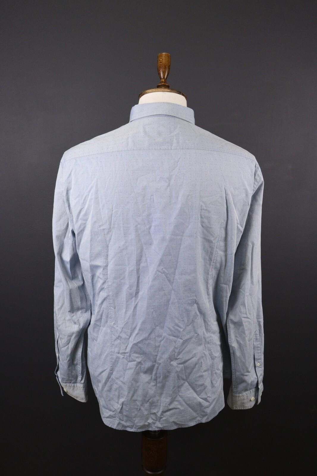 Hugo Boss Hugo Boss Regular Fit Blue Button Down Shirt Size XL Size US XL / EU 56 / 4 - 6 Thumbnail