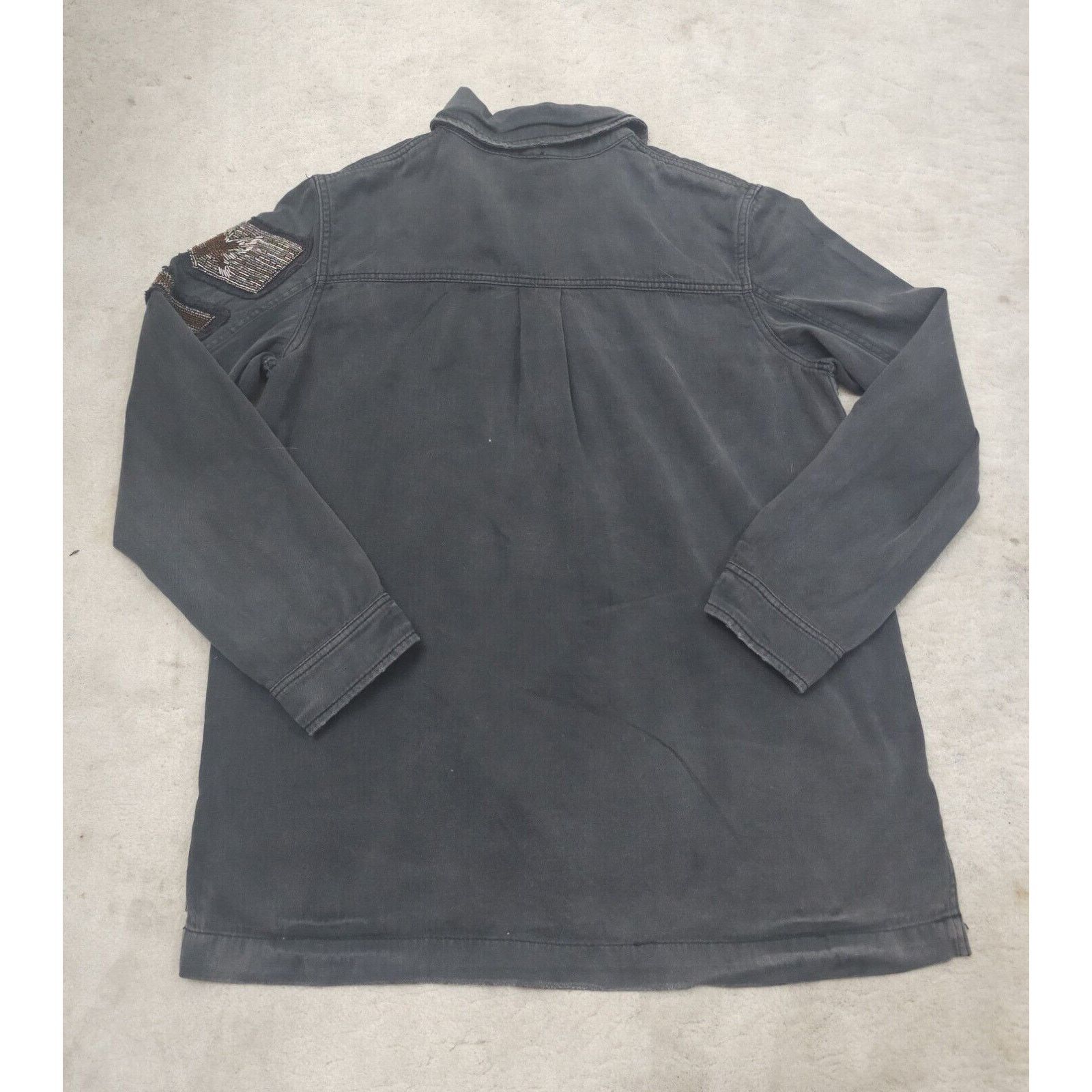 Free People Free People Embellished Military Utilitarian Jacket Eagle Size M / US 6-8 / IT 42-44 - 12 Thumbnail
