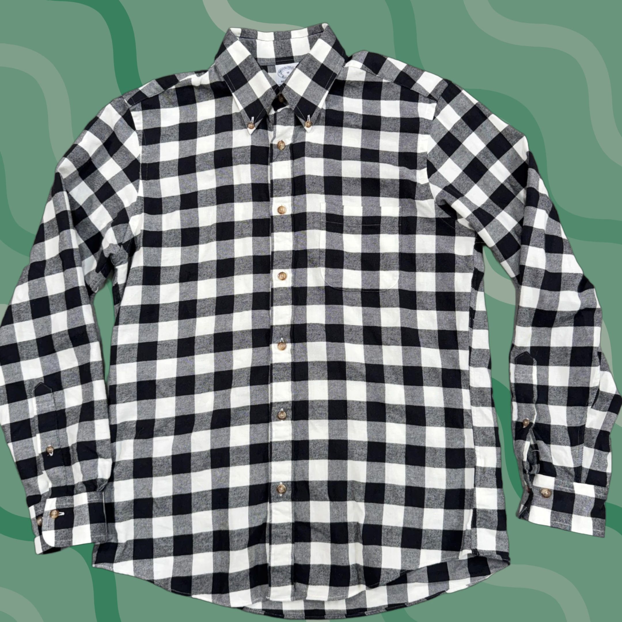 Brooks Brothers Brooks Brothers Shirt Mens Medium Buffalo Plaid Flannel Button Down Size US M / EU 48-50 / 2 - 1 Thumbnail