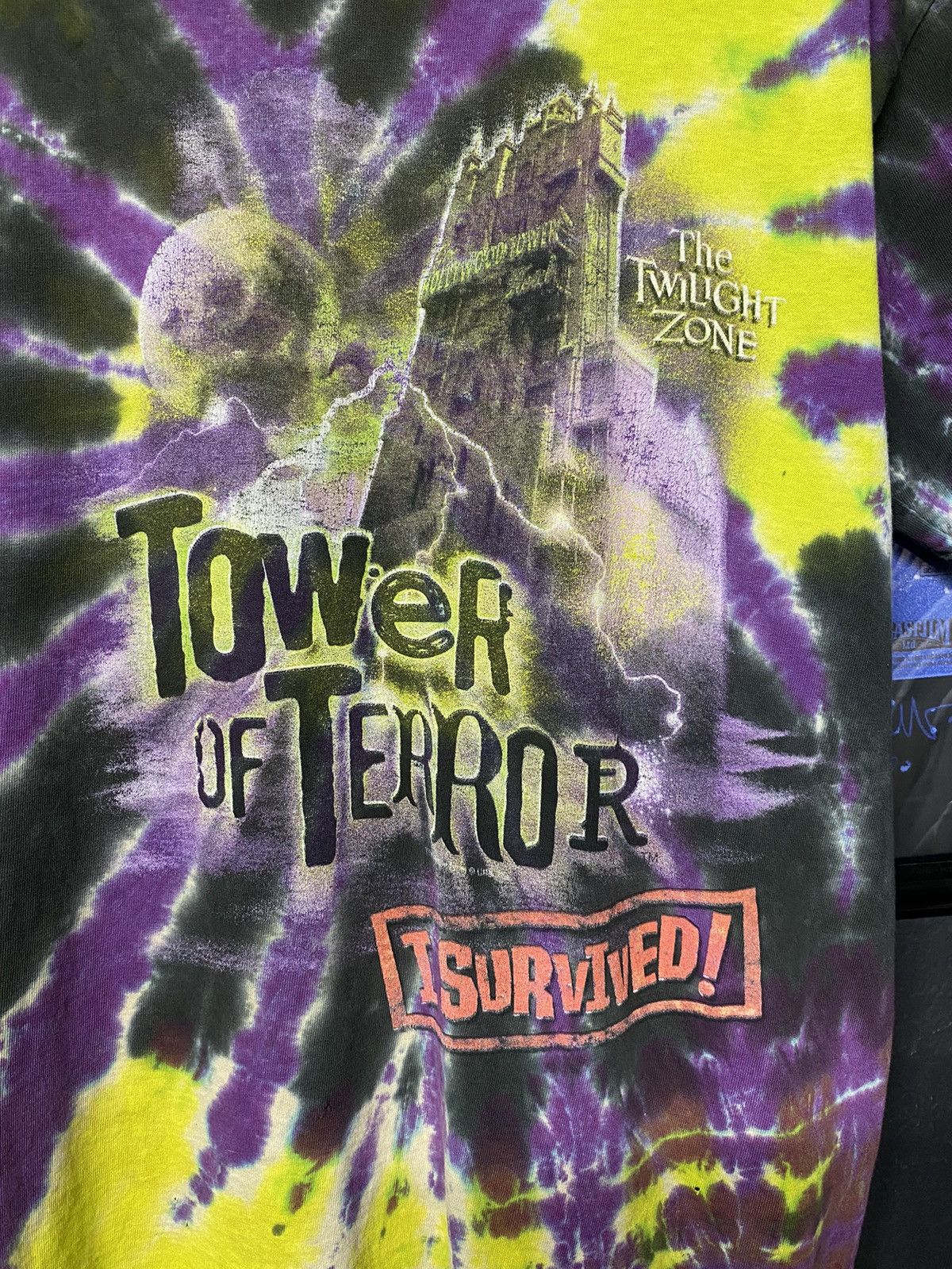 Vintage Vintage Disney Tower of Terror Tiedye Tee Shirt Medium Size US M / EU 48-50 / 2 - 4 Thumbnail