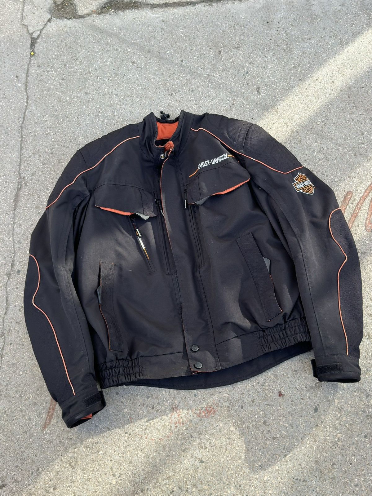 Harley Davidson × Vintage Vintage 2000s Harley Davidson Biker Motorcycle Jacket Size US L / EU 52-54 / 3 - 5 Thumbnail