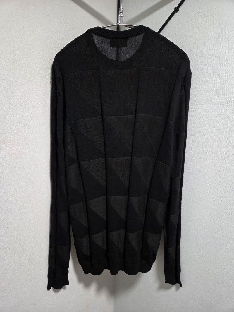 Emporio Armani Emporio Armani Patterned Triangle Light Knit Size US M / EU 48-50 / 2 - 5 Thumbnail