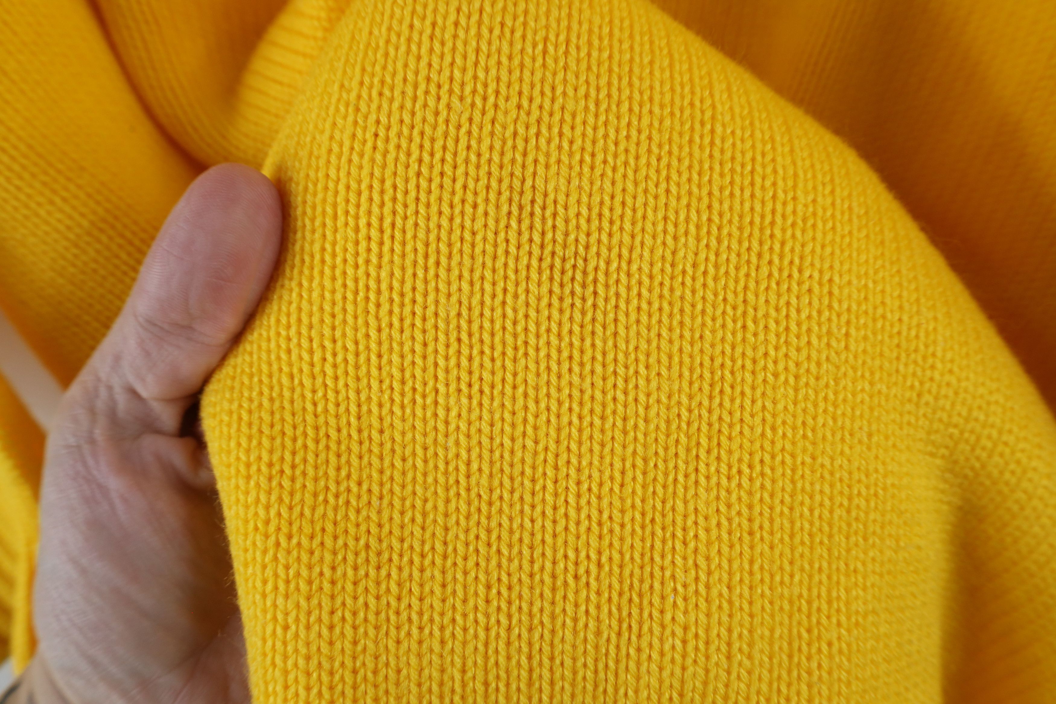 Vintage Vintage 90s Streetwear Knit Short Sleeve Sweater Yellow Size ONE SIZE - 4 Thumbnail