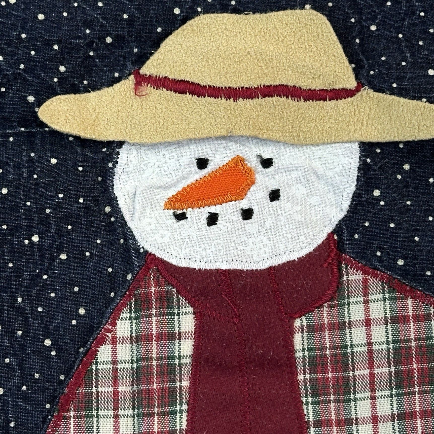 Hanes VINTAGE Hanes Her Way Sweatshirt Women XL Snowman Holiday Embroidered Size XL / US 12-14 / IT 48-50 - 6 Thumbnail