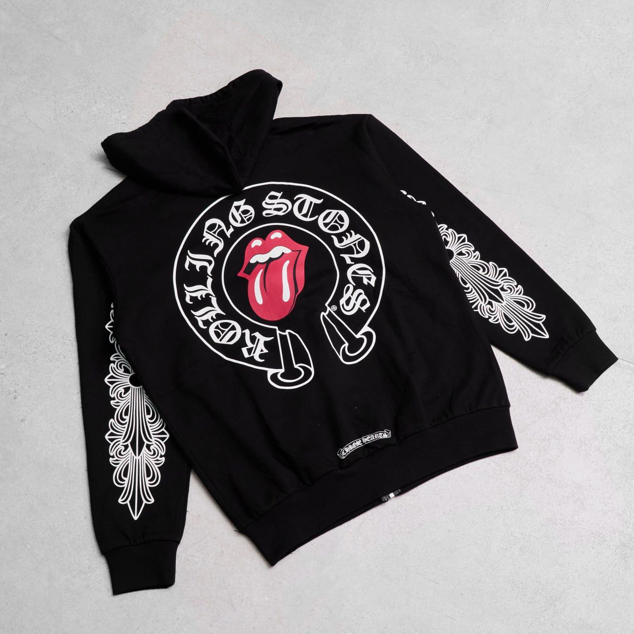 Chrome Hearts CHROME HEARTS Rolling Stones Zip Up Hoodie