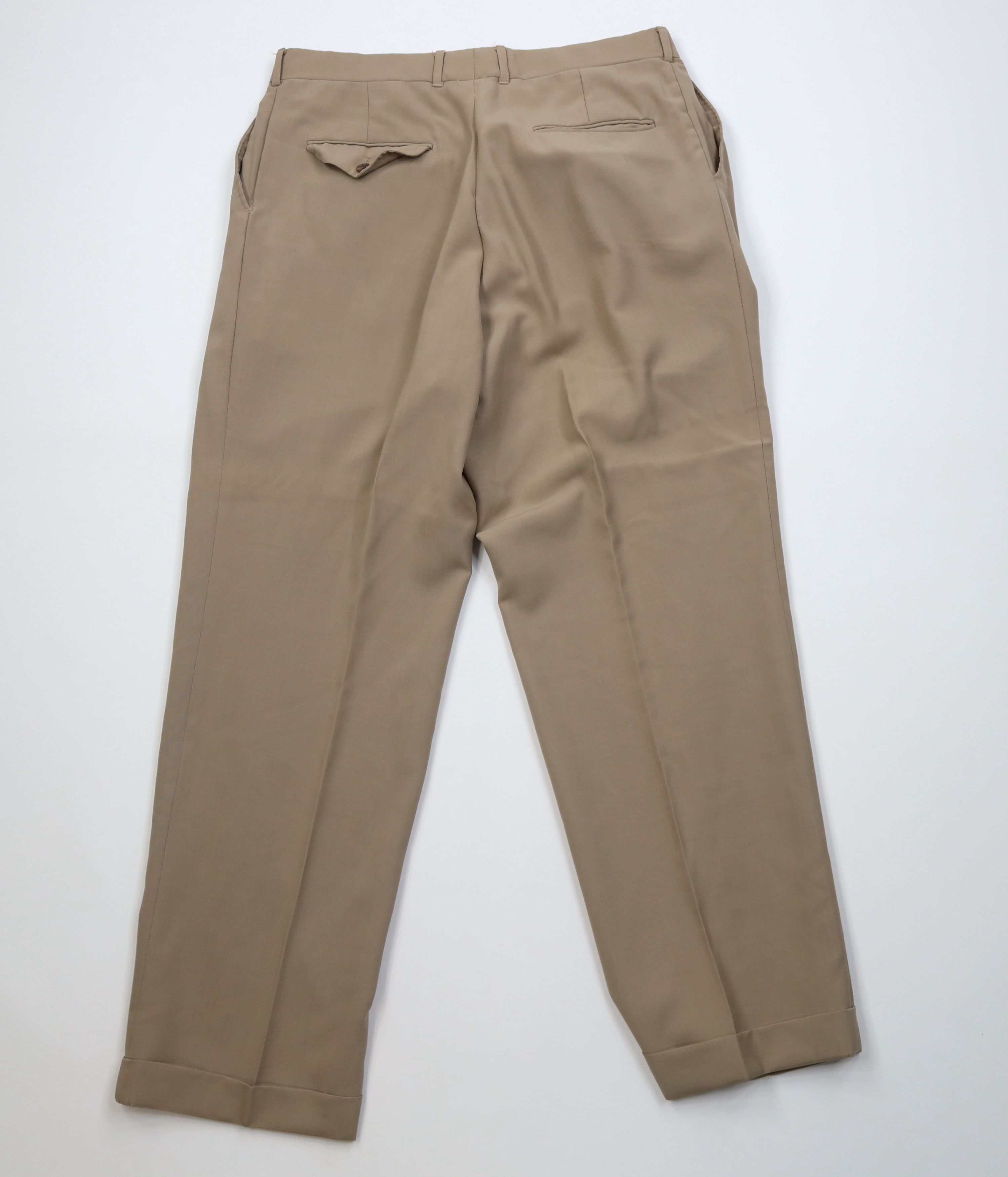 Vintage Vintage 90s Streetwear Gabardine Blend Knit Wide Leg Pants Size US 34 / EU 50 - 13 Thumbnail