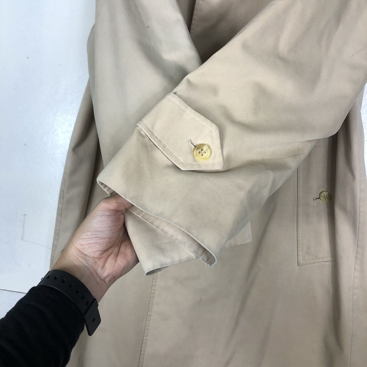 Burberry 🔥Vtg Long Jacket Burberrys Made in England Lane Crawford Ltd Size US M / EU 48-50 / 2 - 13 Thumbnail