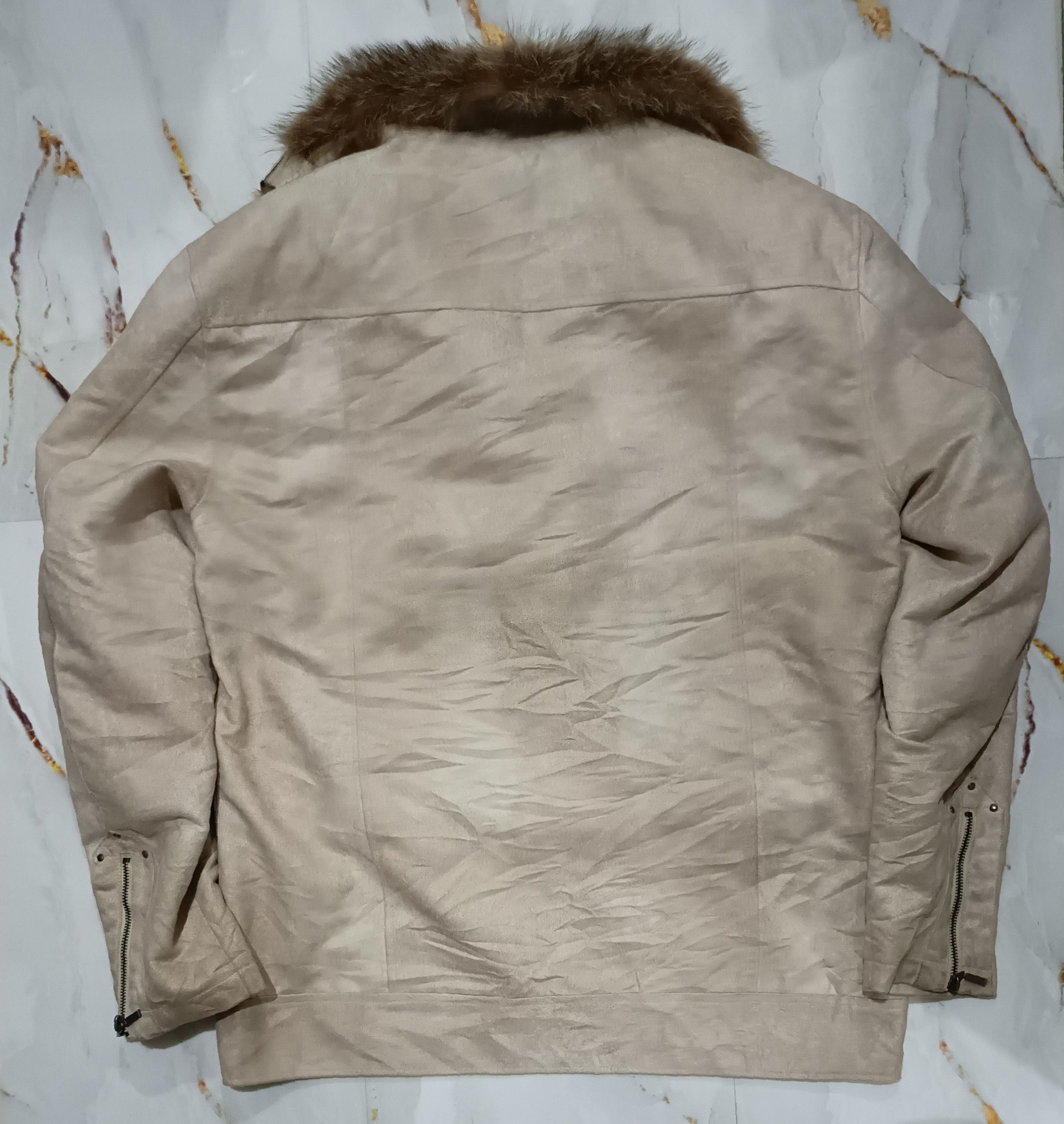 In The Attic splendid satisfaction riders raccoon suedeleather fur jacket Size US XL / EU 56 / 4 - 3 Thumbnail