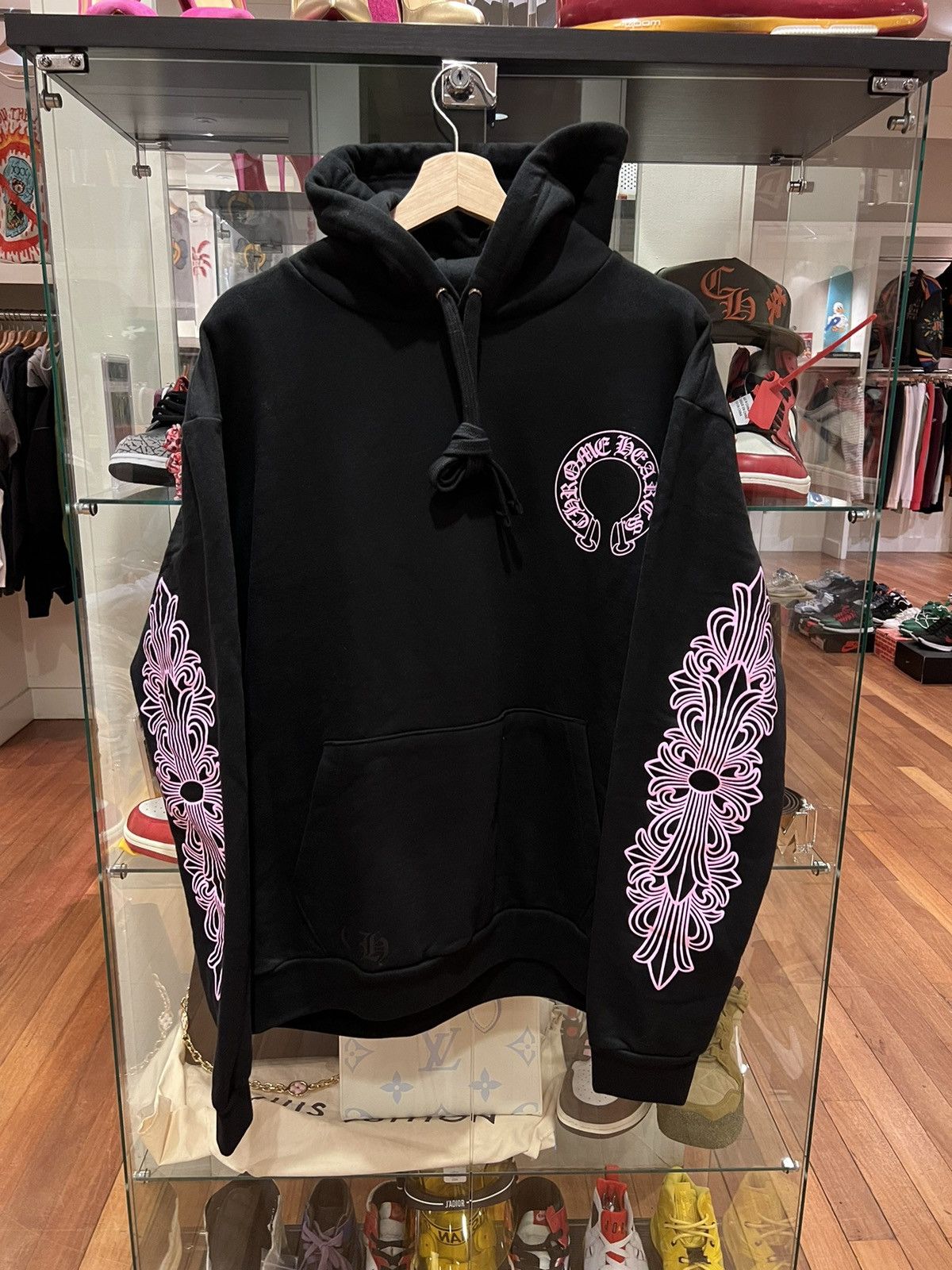 Brand new Chrome Hearts Friends & Family Pink Glitter Hoodie