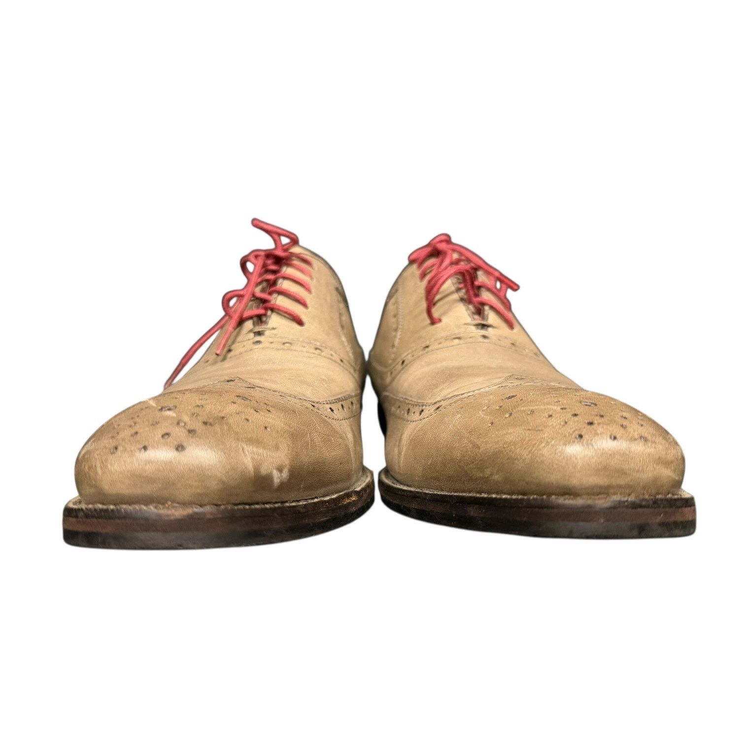 Johnston & Murphy Johnston & Murphy Tyndall Wing Tip Tan Oxford Shoes M 10.5 Size US 10.5 / EU 43-44 - 3 Thumbnail