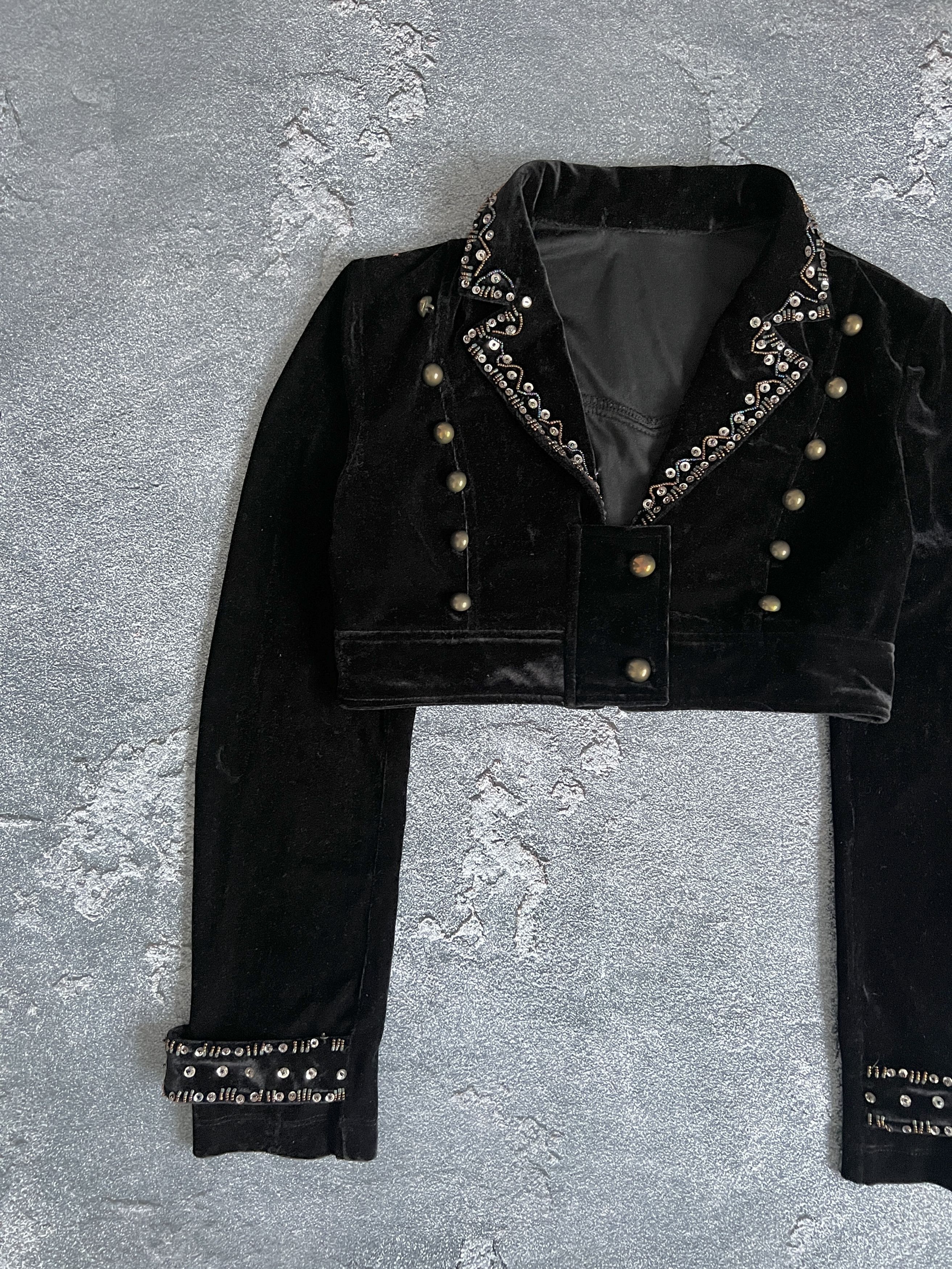 Hysteric Glamour Vintage jacket blazer velour gothic avant garde Size S / US 4 / IT 40 - 4 Thumbnail
