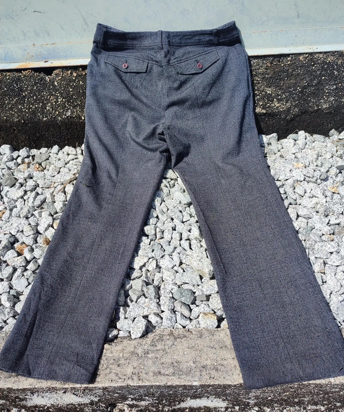 Japanese Brand × Kansai Yamamoto Mid Kansai Yamamoto Grey Houndstooth Dress Pants Size US 34 / EU 50 - 5 Thumbnail