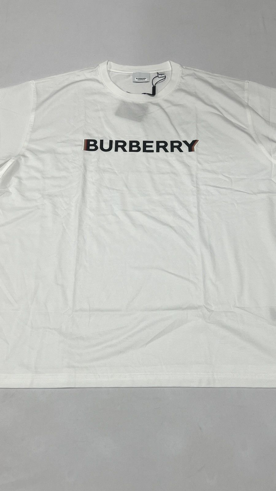 Burberry Burberry Classic Front Logo White Tee Size US L / EU 52-54 / 3 - 1 Thumbnail
