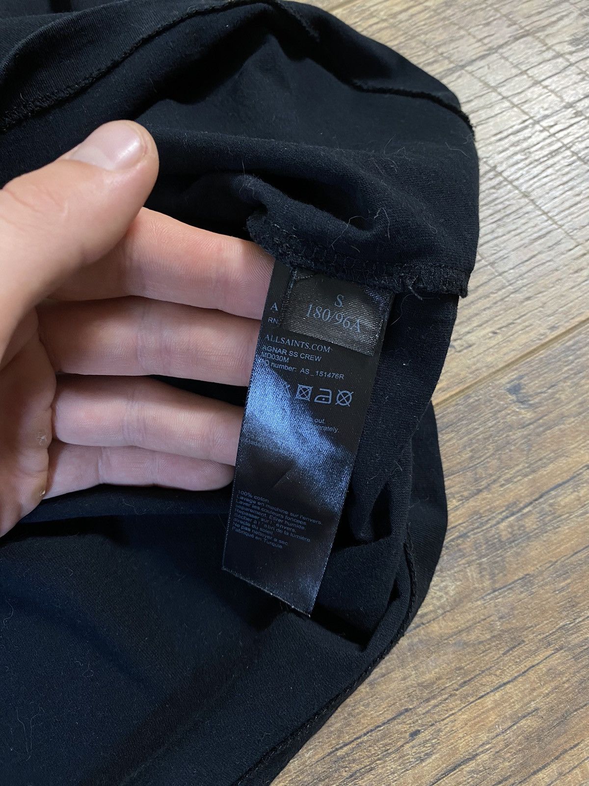 Allsaints AllSaints Black T-Shirt Size US S / EU 44-46 / 1 - 5 Thumbnail