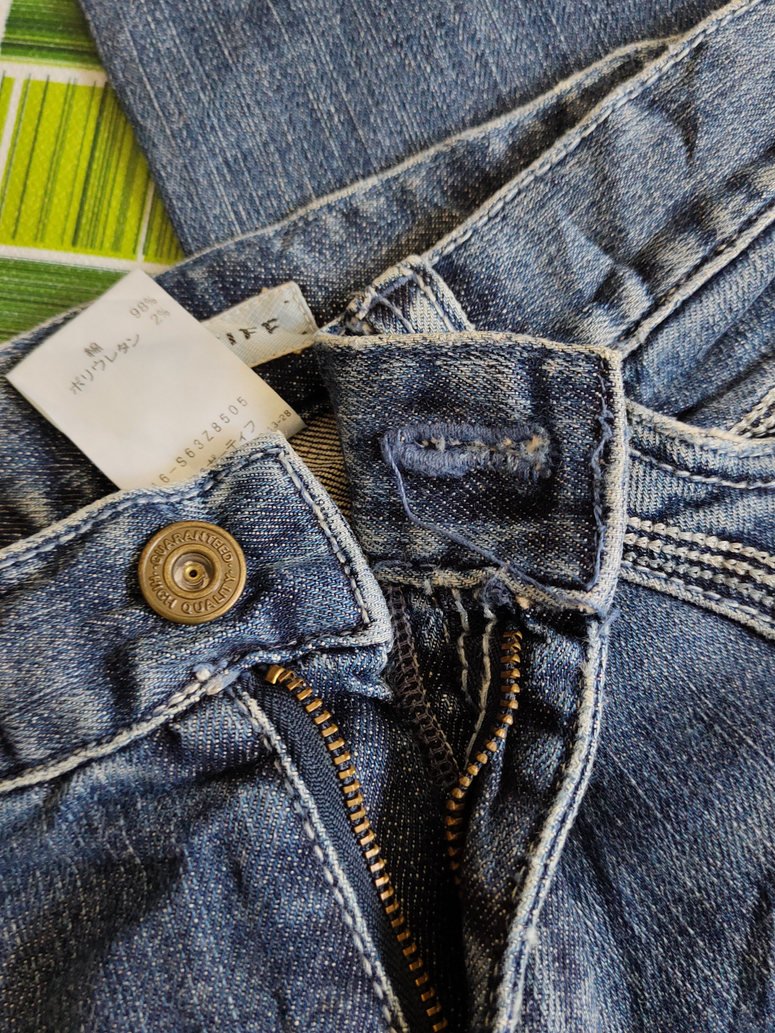 Japanese Brand Sportiff Dark Blue Distressed Multipocket Denim #S1531 Size 27" / US 4 / IT 40 - 8 Thumbnail