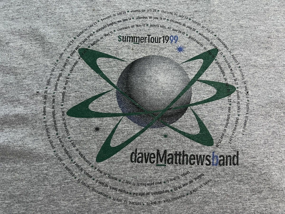 Vintage Dave matthews Band : Tour Tees 1999 Summer Size US XL / EU 56 / 4 - 8 Thumbnail